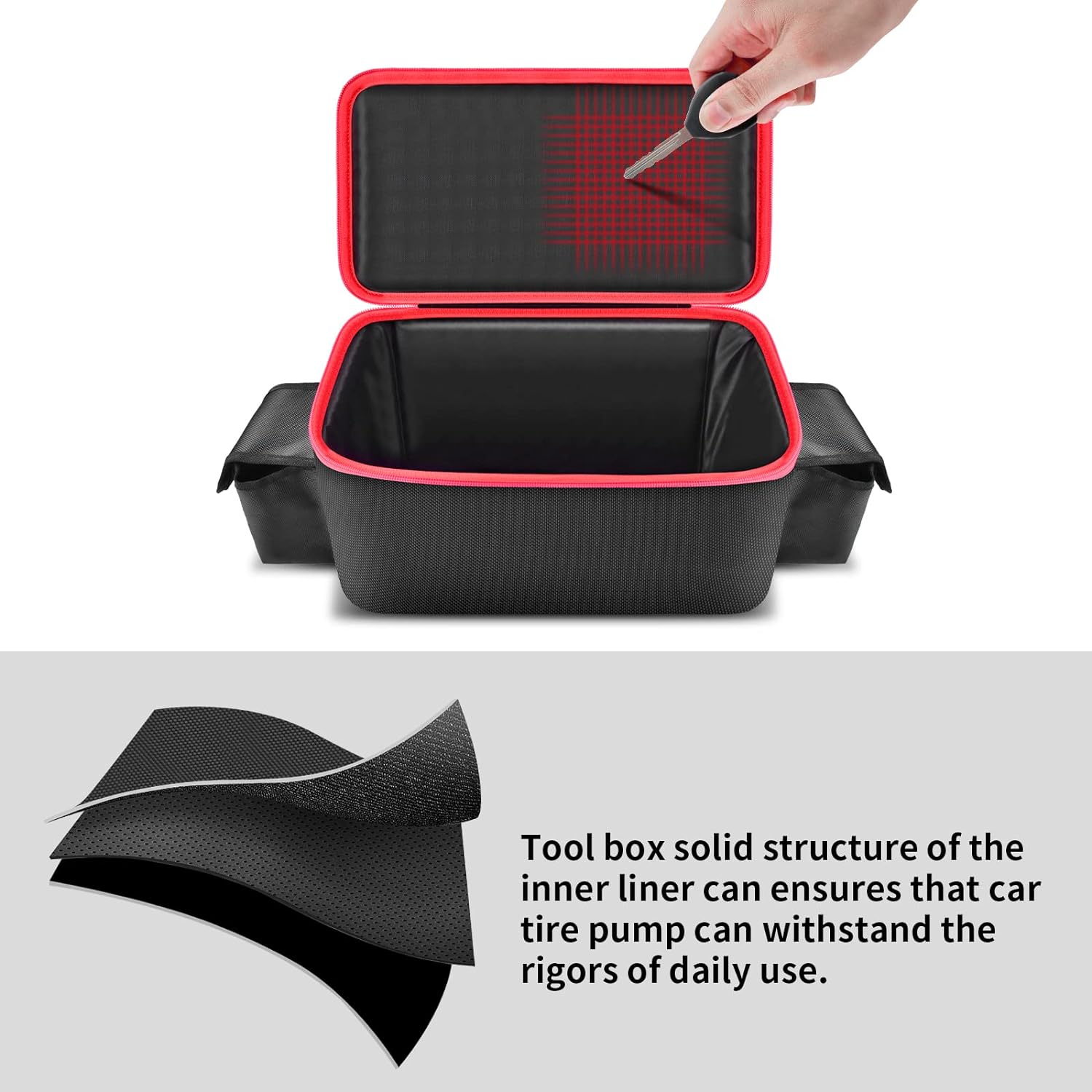 Air Compressor Bag Compatible with Milwaukee M18 Inflator 2848-20, Air Pump Carrying Box for Milwaukee Tools,Storage Holder for 18V 3.0/4.0/5.0/6.0/6.5/7.0/8.0/9.0Ah Battery (Case Only)-Red Air Compressor Bag Compatible with Milwaukee M18 Inflator 2848-20, Air Pump Carrying Box for Milwaukee Tools,Storage Holder for 18V 3.0/4.0/5.0/6.0/6.5/7.0/8.0/9.0Ah Battery (Case Only)-Red