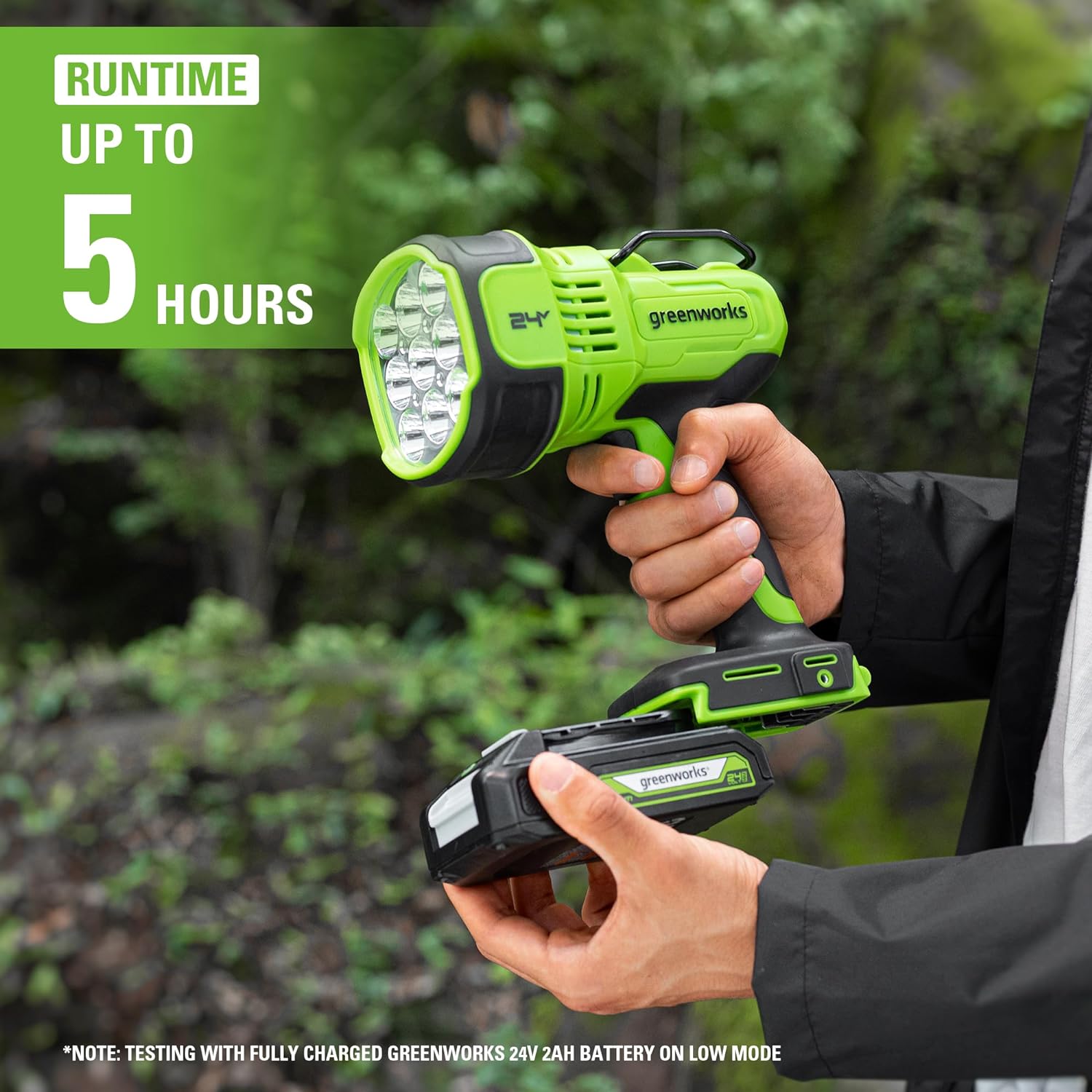 Greenworks 24V Cordless Tire Inflator, 160 PSI Portable Air Compressor, 2 Power Sources, Auto Shut Off, for Car, Bicycle, Motorcycle, Inflatables With 2.0 Ah USB (Power Bank) Battery  2A Charger