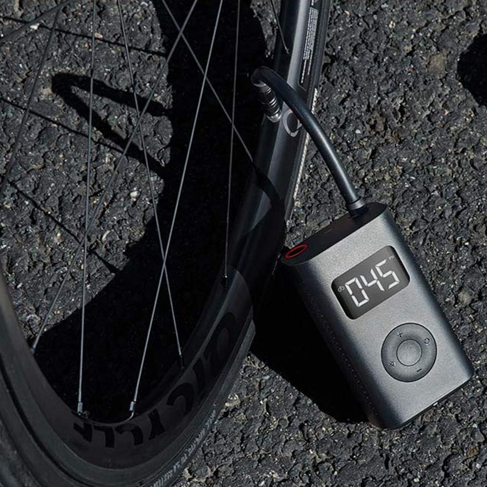Xiaomi Portable Electric Air Compressor, 150 PSI Tire Inflator for Car, Scooter, Bike Tires and Balls - Cordless with Digital Pressure Detection