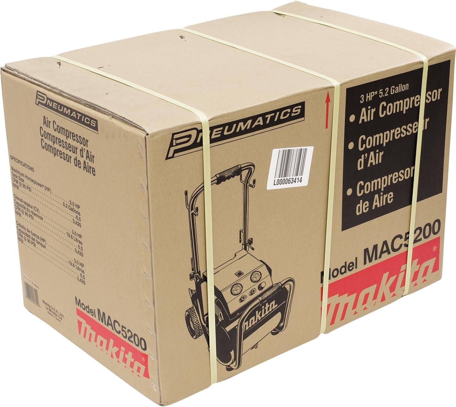 Makita MAC5200 3.0 HP* Big Bore™ Air Compressor