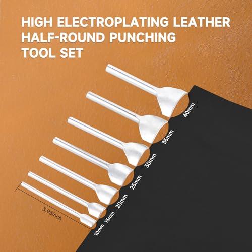 Transform Our​ Leather projects with 7PCS ‍Arc-Shaped Tools!