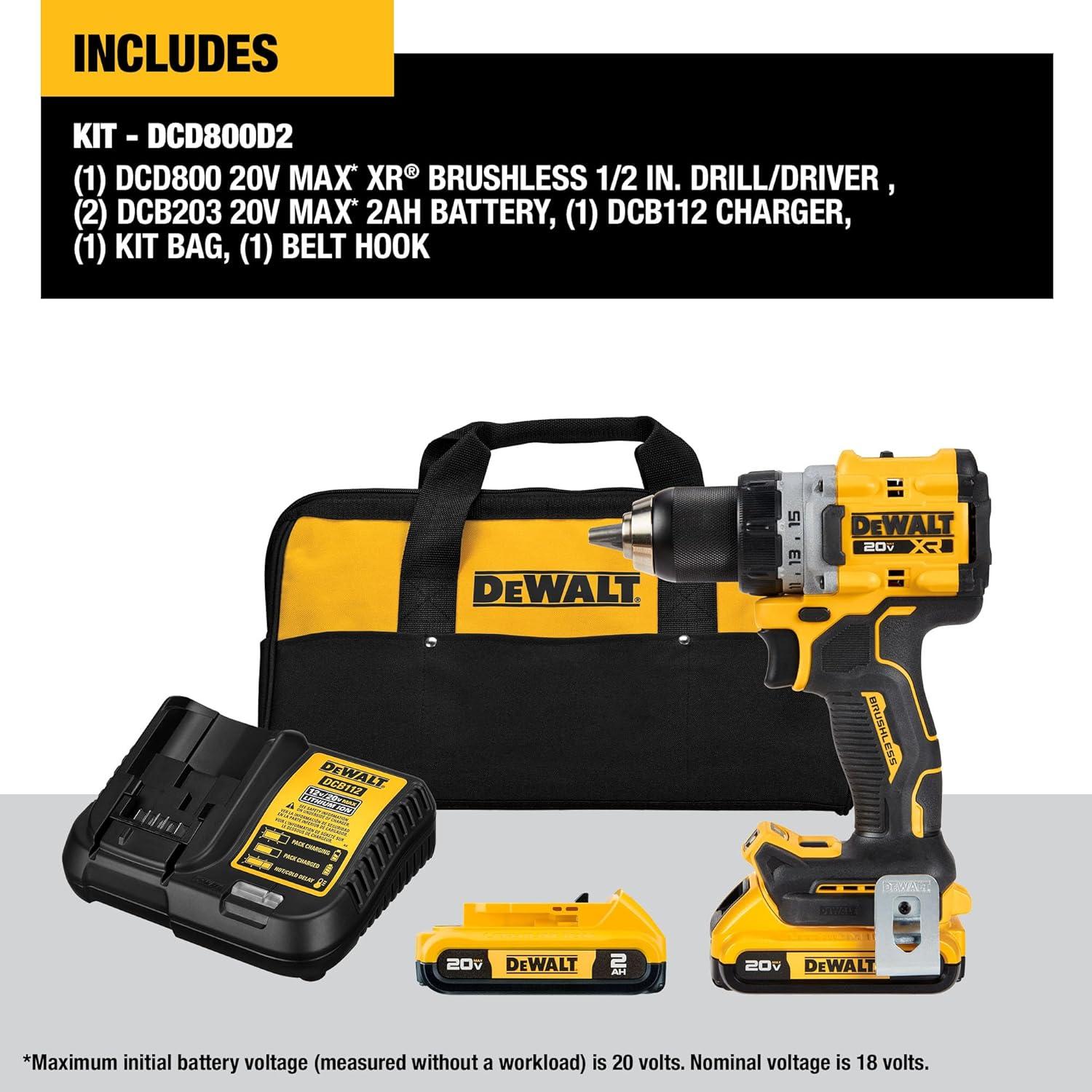 Why We Love the DEWALT 20V MAX XR Brushless drill Kit