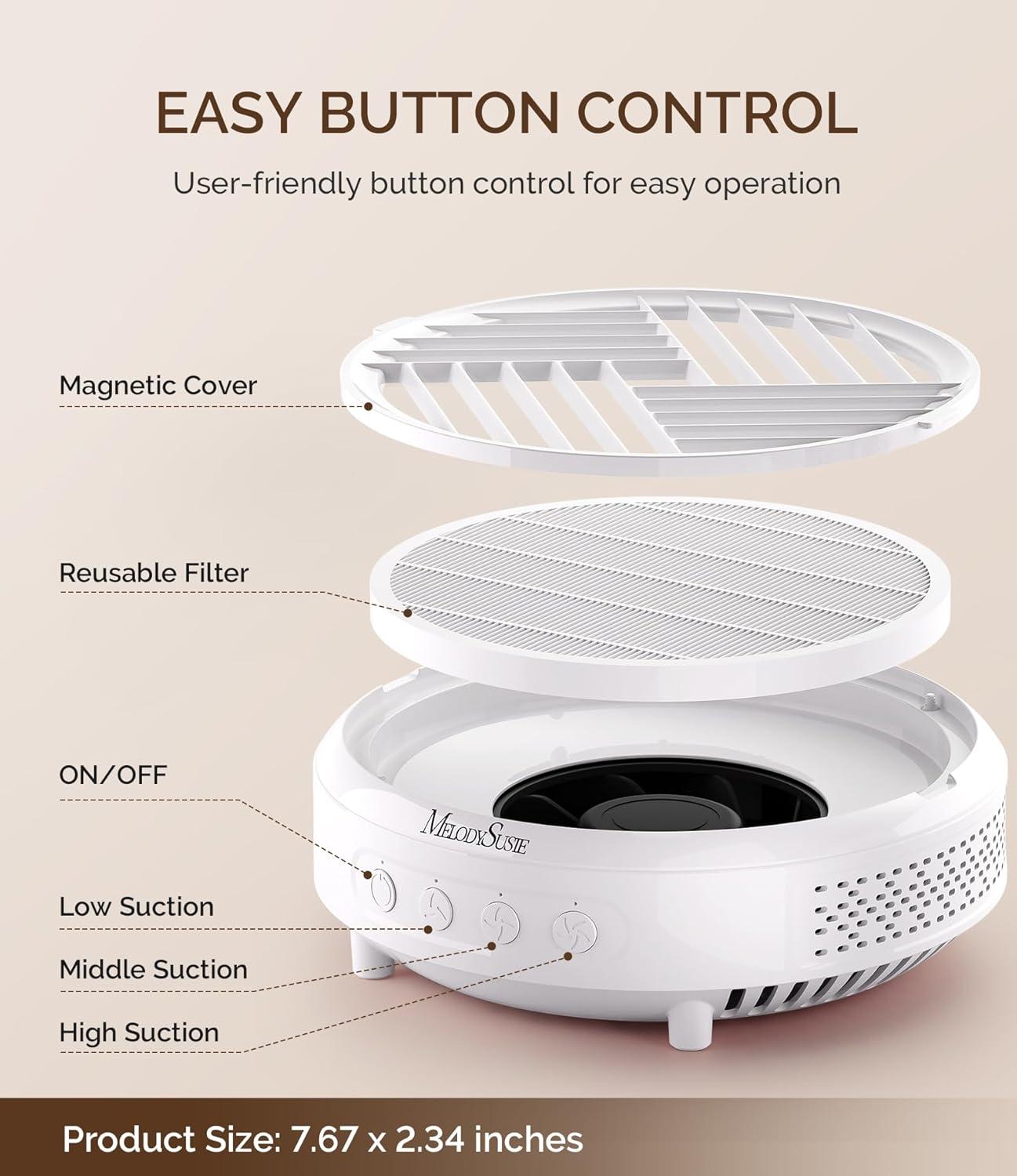 Our Honest Review of MelodySusie Nail Dust Collector for Beginners