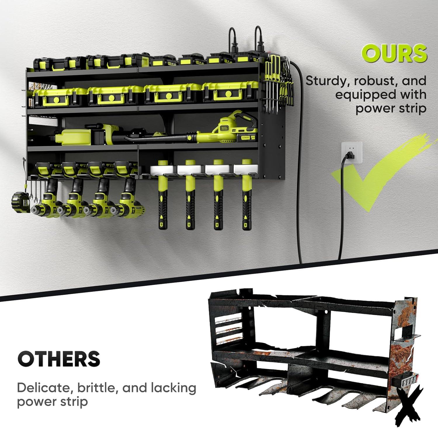 How We Organized Our Garage with POKIPO's Heavy-Duty Tool Rack