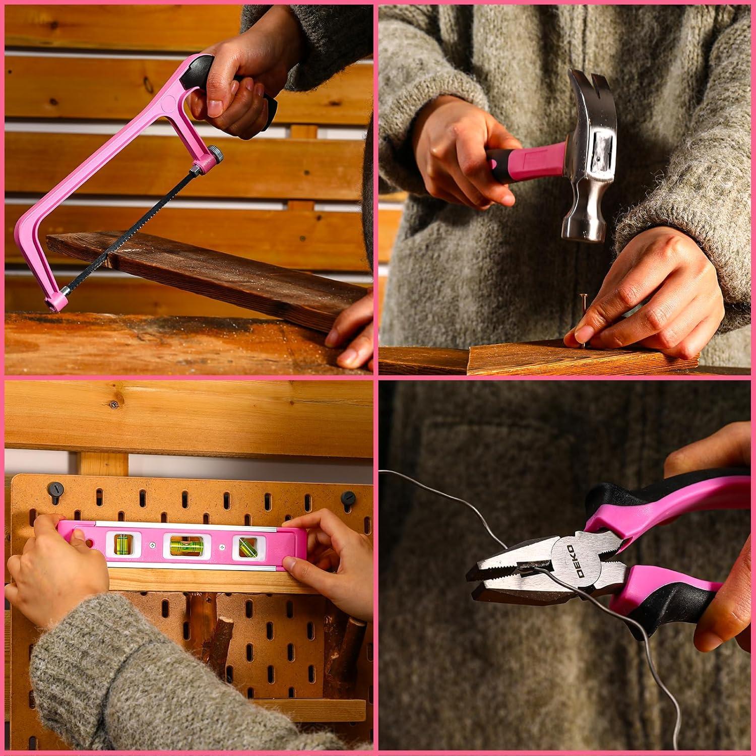 Why We Love the ⁣Pink DEKOPRO Cordless Drill Tool Kit