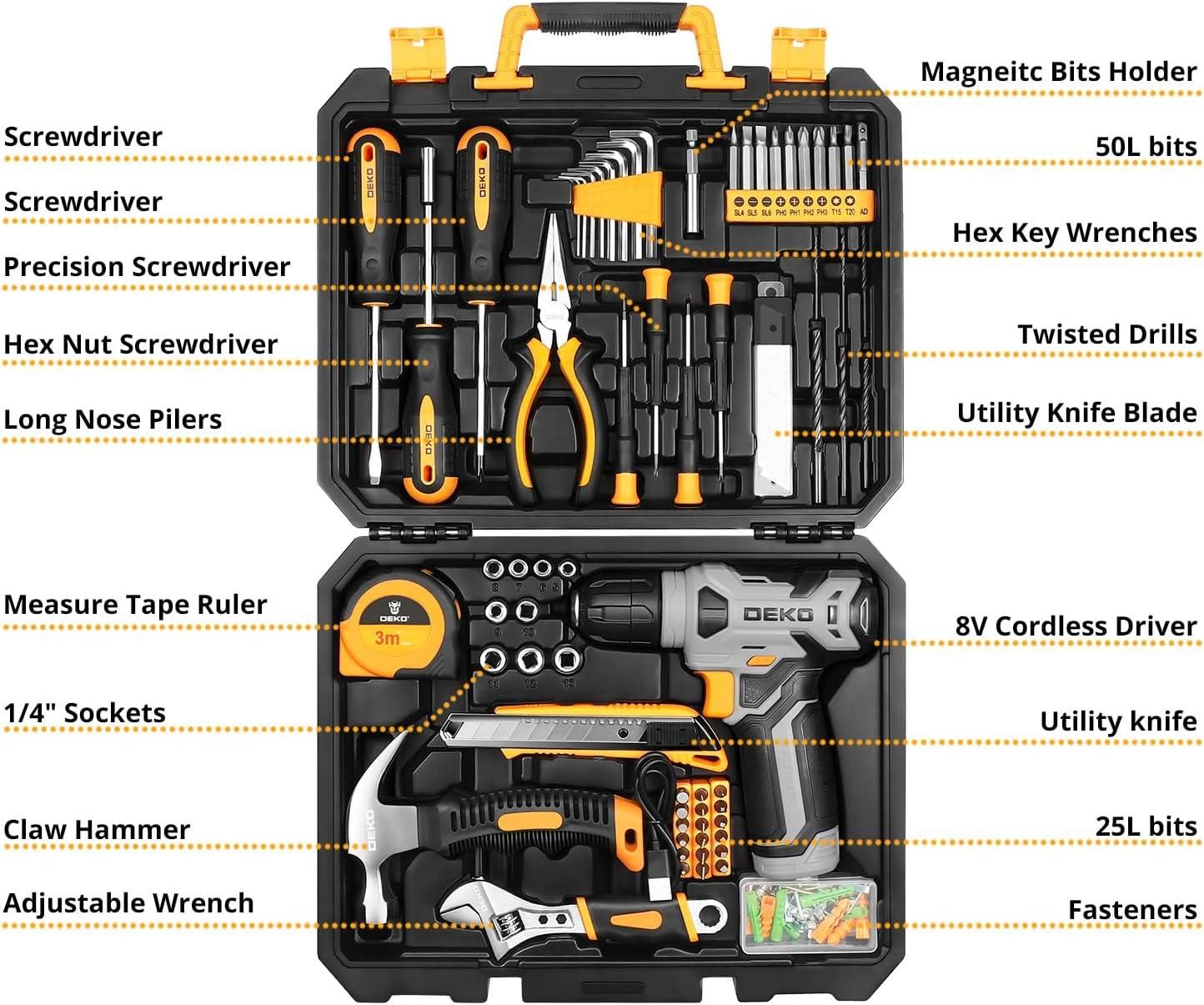 Our honest Review of the DEKOPRO 126-Piece ⁢Cordless Drill Kit