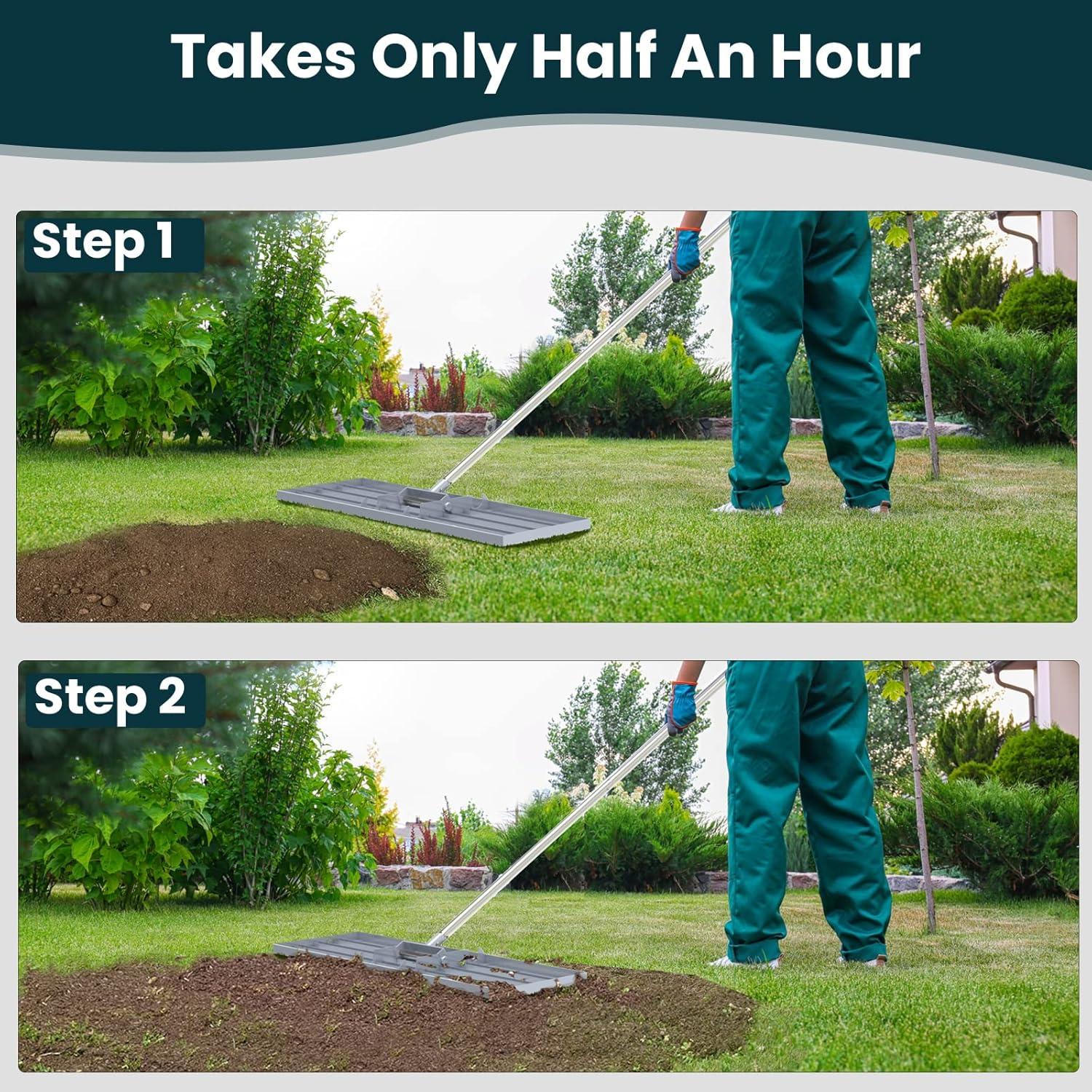 How we Loved Using the Professional Lawn Leveling Rake 30x10