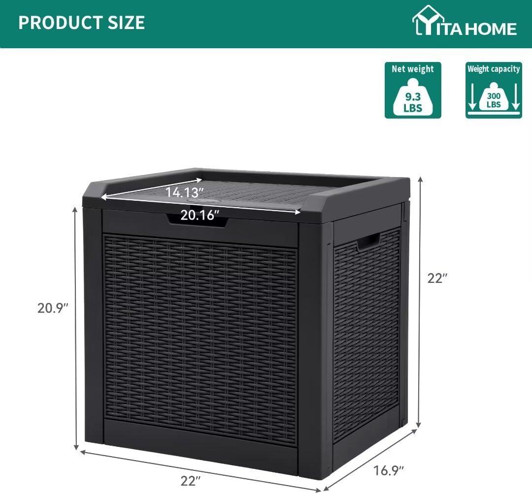 Why We Love the YITAHOME ⁣32 Gallon Rattan Deck Box