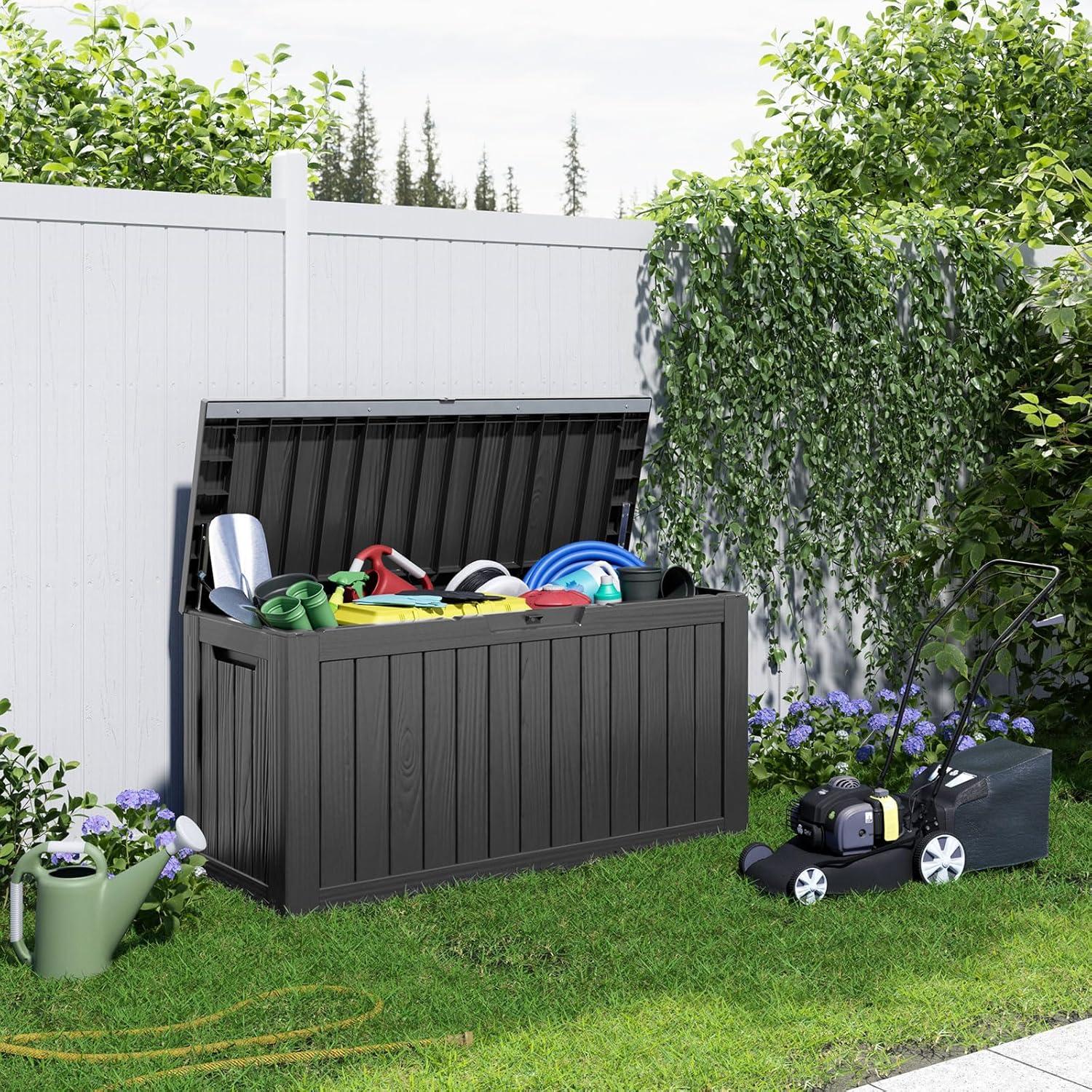 Why We Love the 80-Gallon Resin Deck box for Outdoor Storage