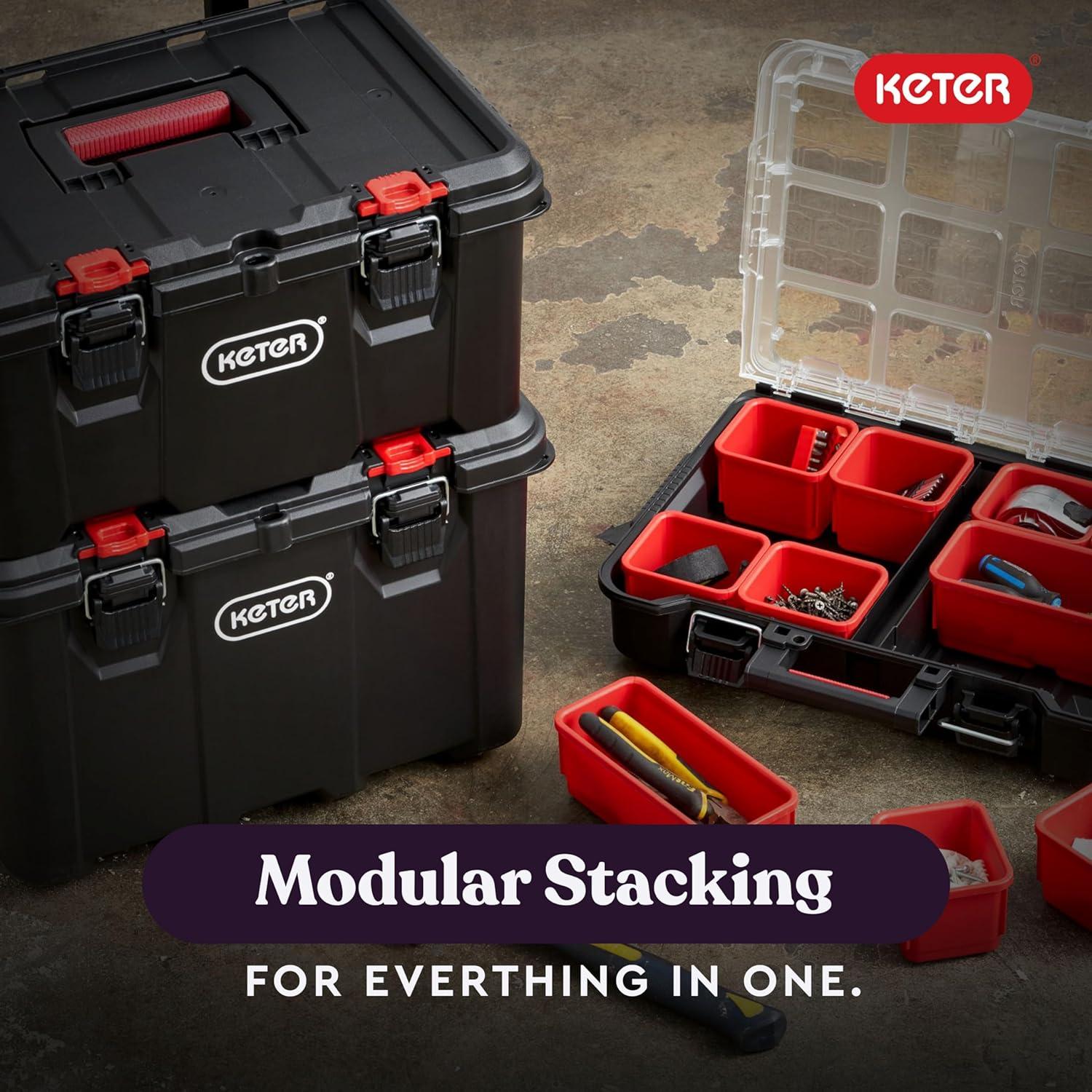 Our Honest Take on the Keter Stack-n-Roll 3-Piece Tool Organizer