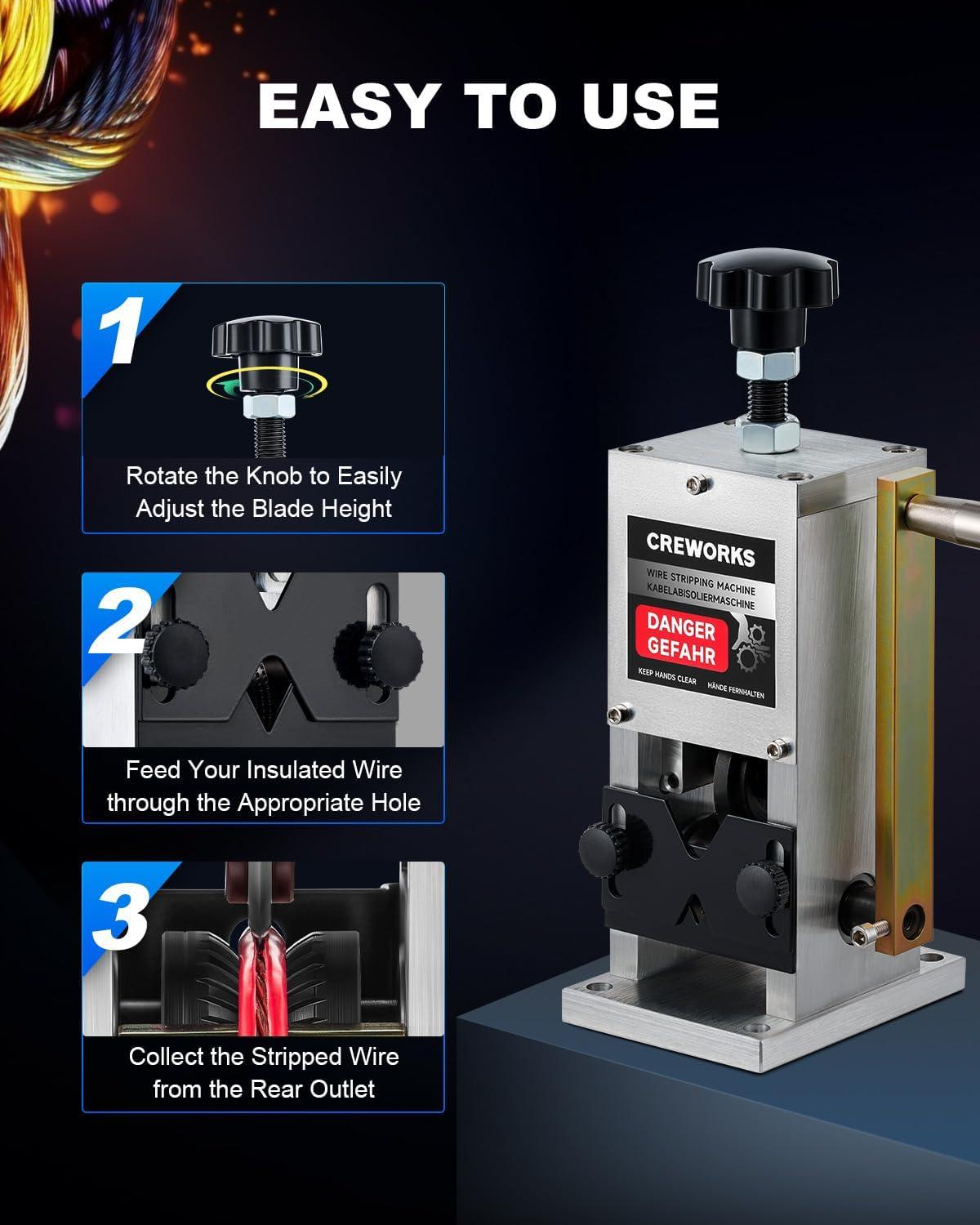 How We Easily Strip Wires with the CREWORKS Manual Wire Stripper