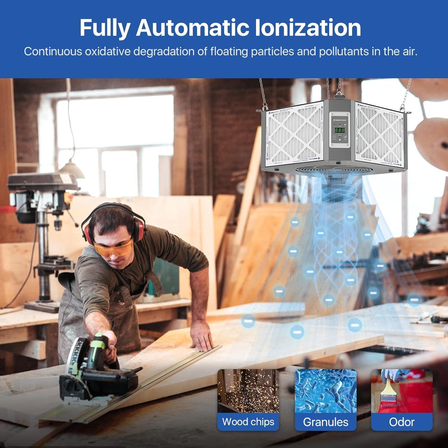 Our​ Review of the Abestorm 360° Air Filtration System for Workshops