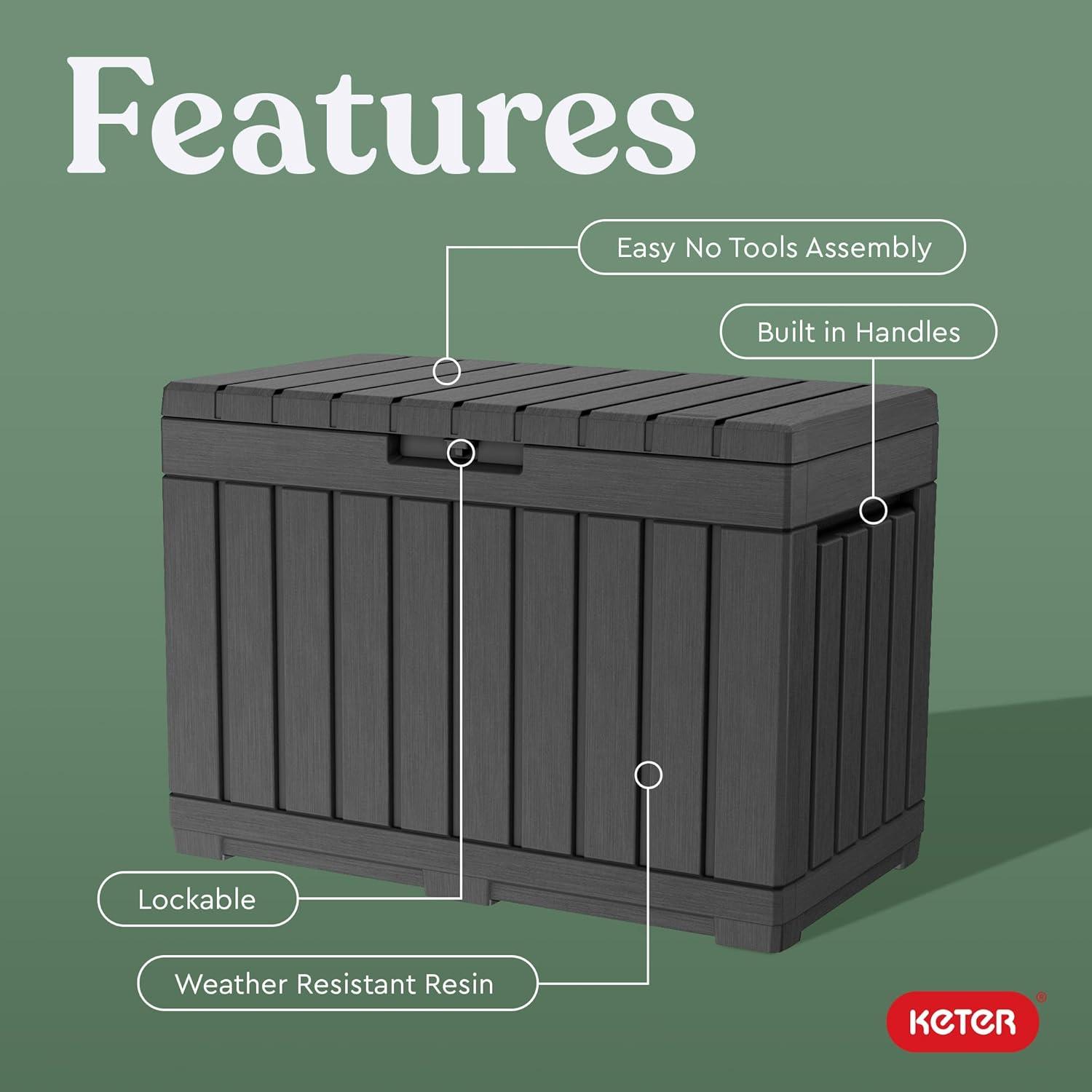 Our Review: Keter Kentwood ‍50 Gallon Deck Box for Patio Storage