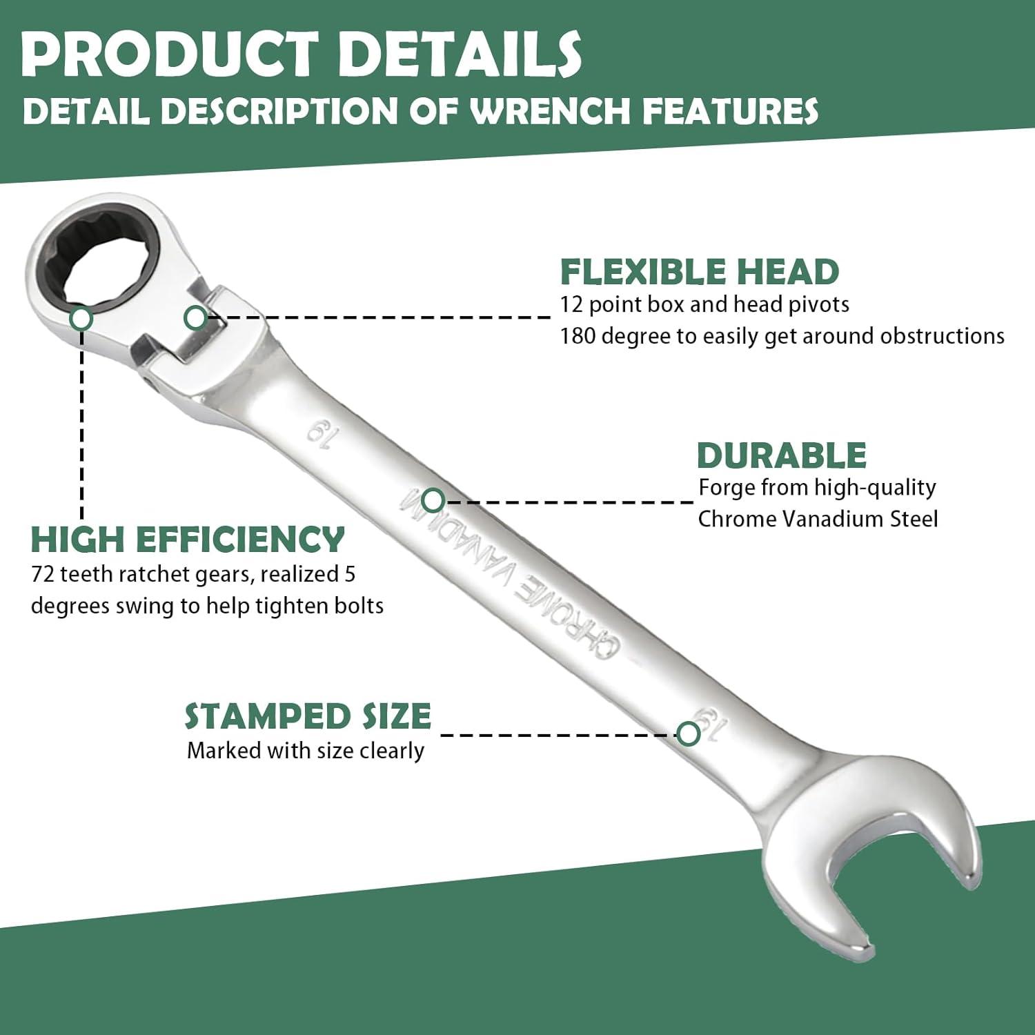 Our ​Review of the⁢ Flex-Head Ratcheting Wrench Set: Durable & Versatile