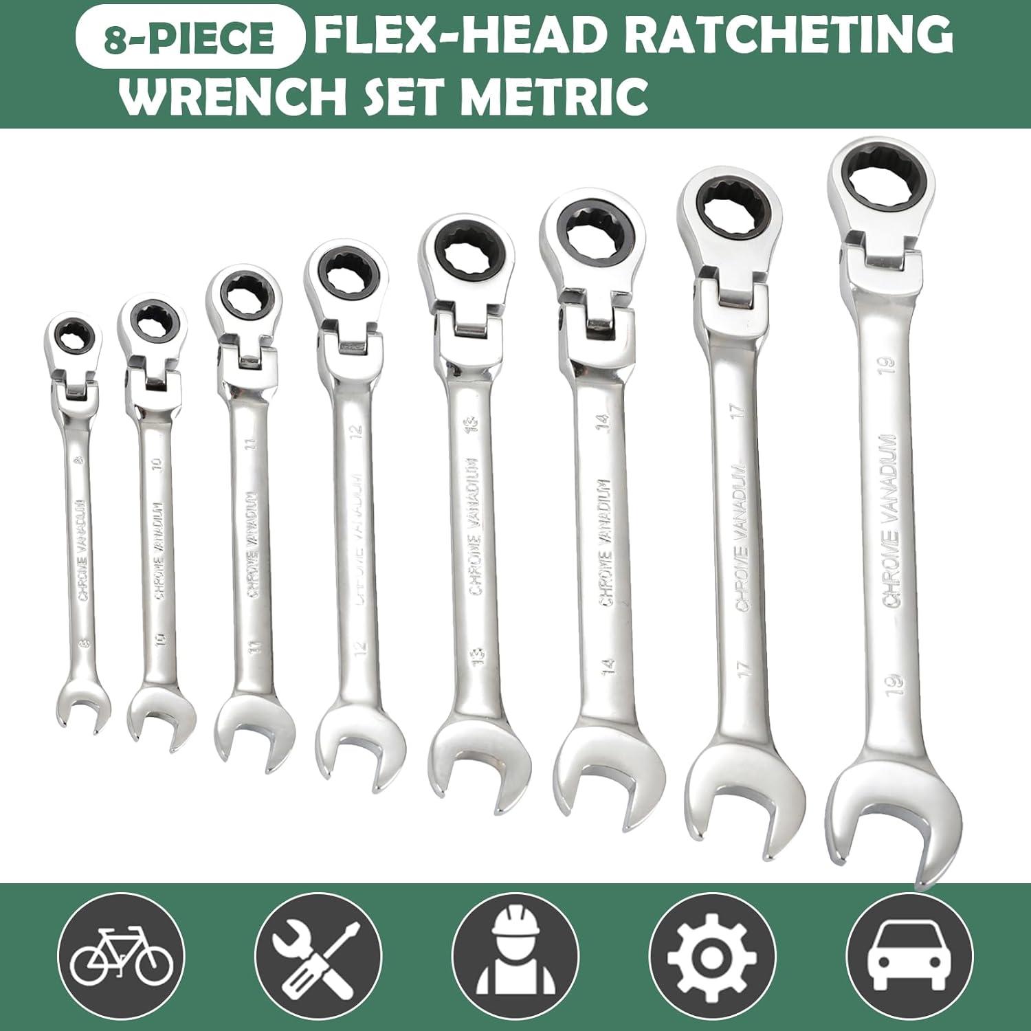 Our Review of ​the Flex-Head Ratcheting Wrench Set: Durable & Versatile