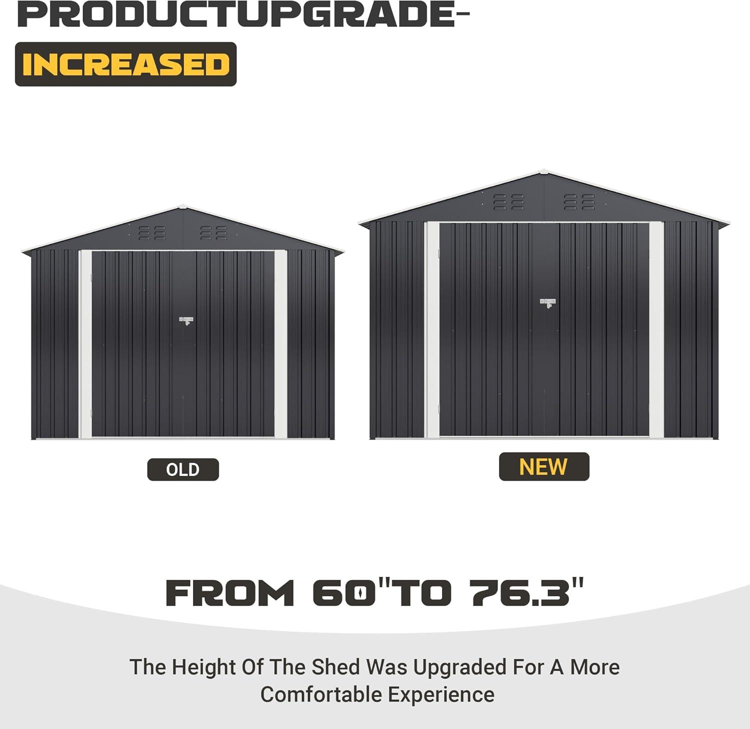 Our Honest Review: Polar Aurora 8x12 Metal Outdoor Storage Shed