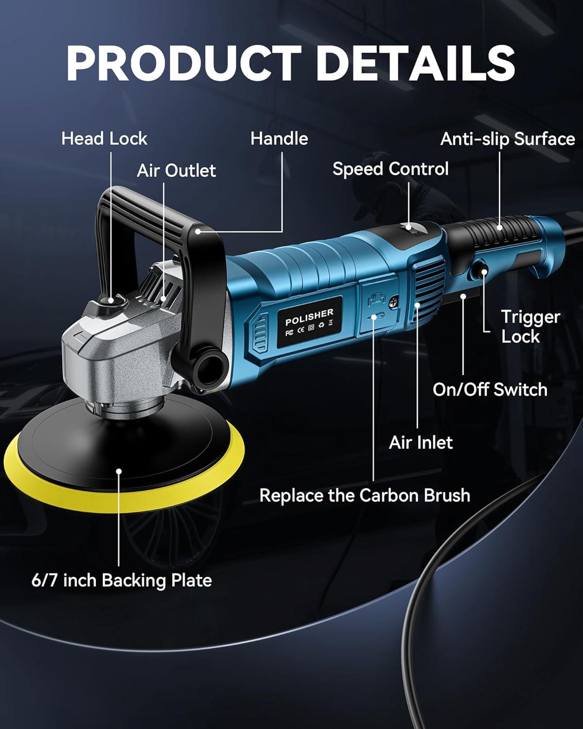 Why We⁣ Love the 1600W buffer Polisher Kit ‌for Perfect Car Care