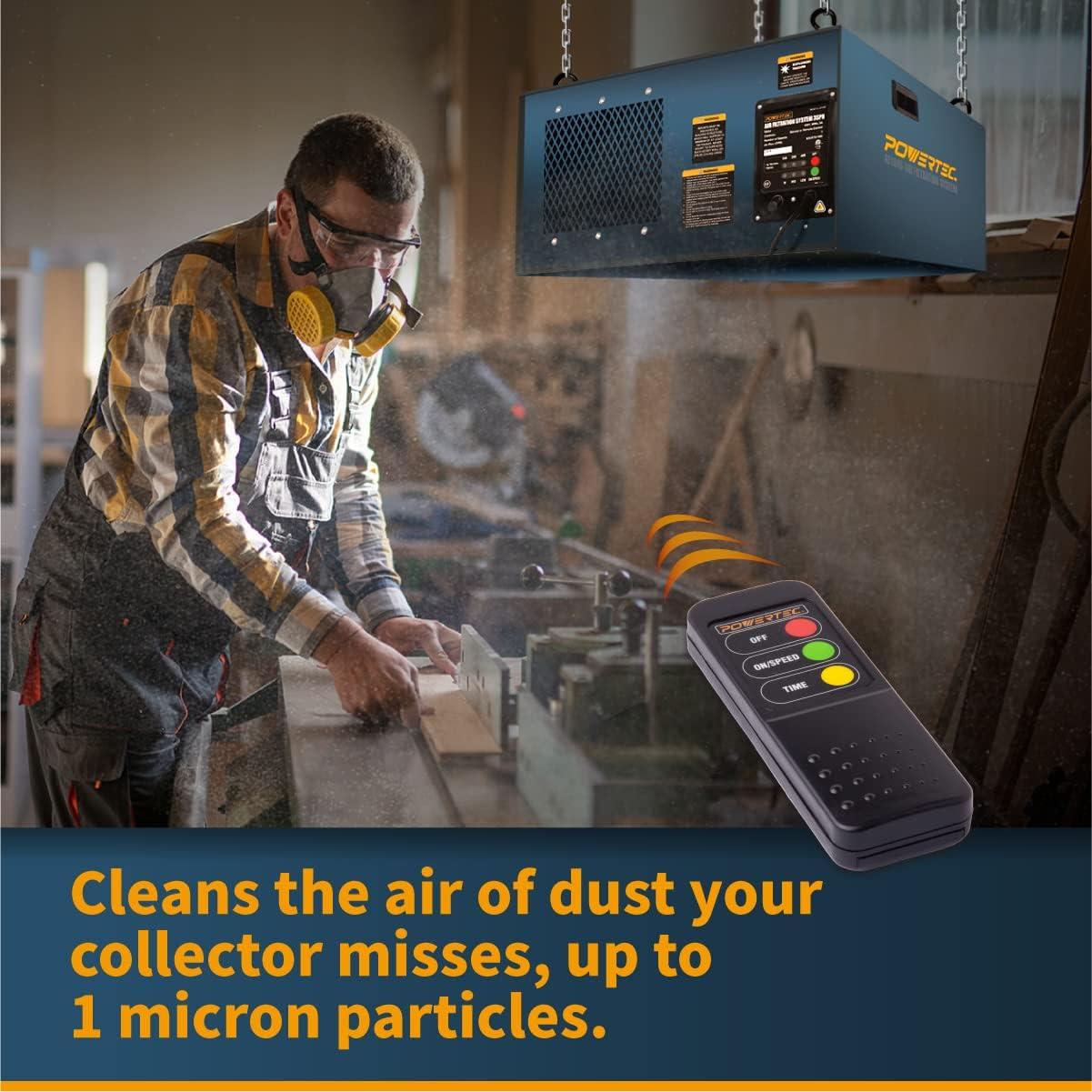 How We Improved Our Workshop Air with POWERTEC AF1045 Filter
