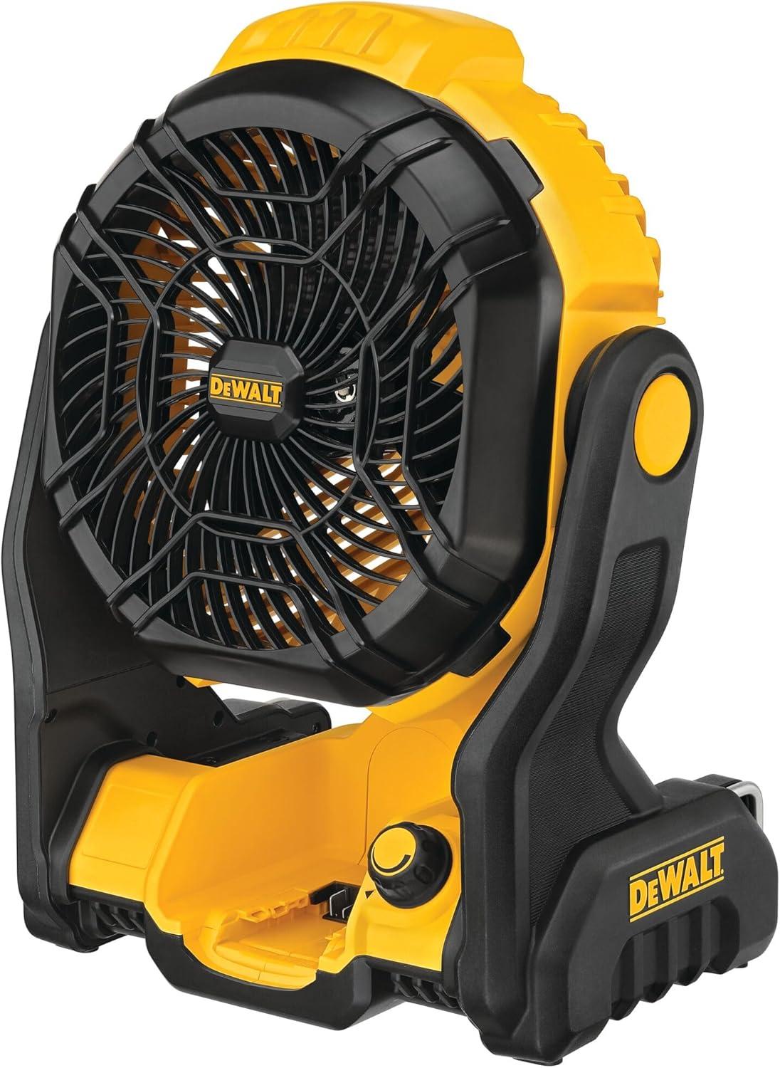 Our review of the DEWALT⁢ 20V MAX Cordless Jobsite Fan: Power & portability