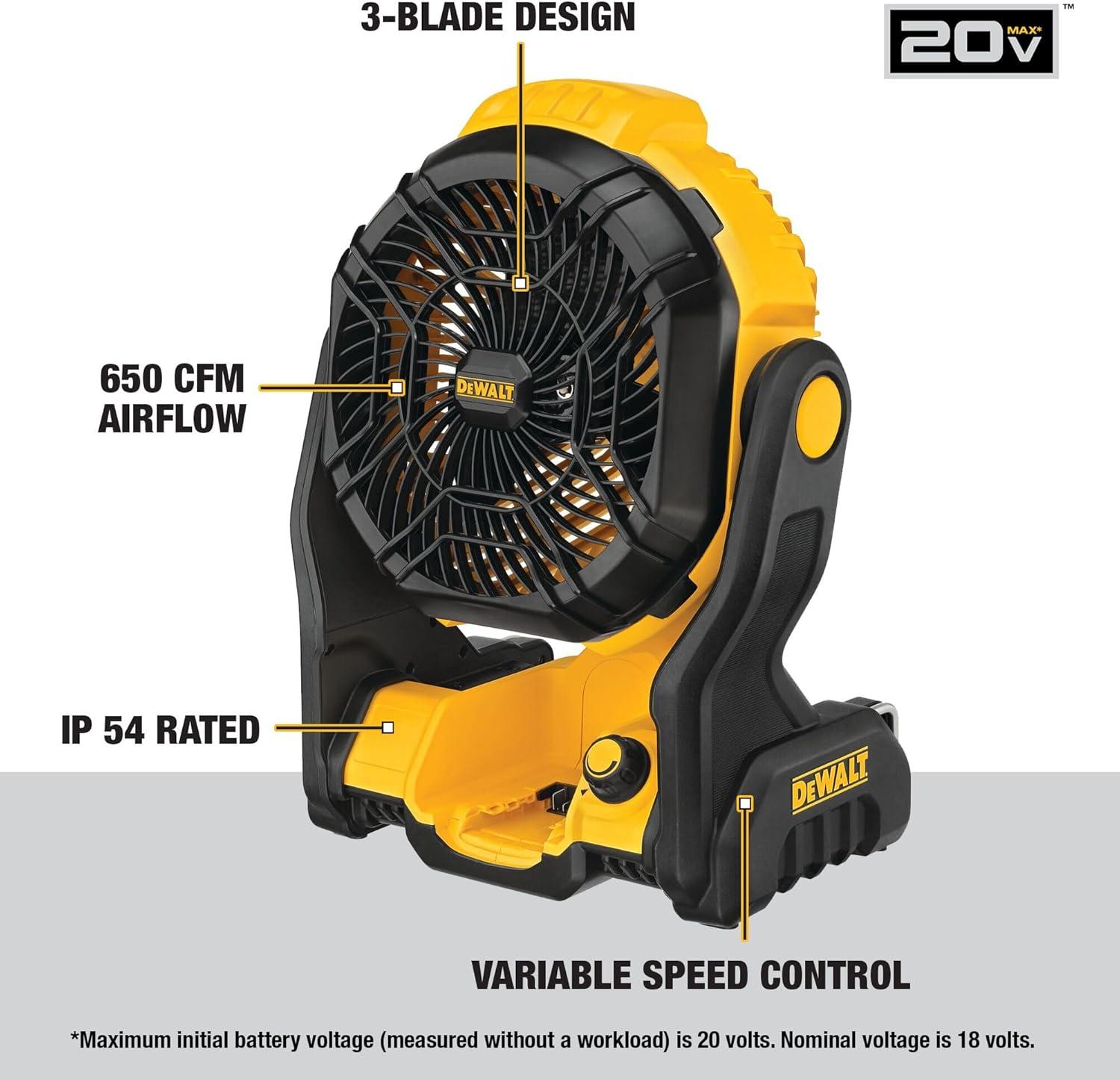 Our Review of the DEWALT 20V⁤ MAX Cordless Jobsite Fan: Power & Portability