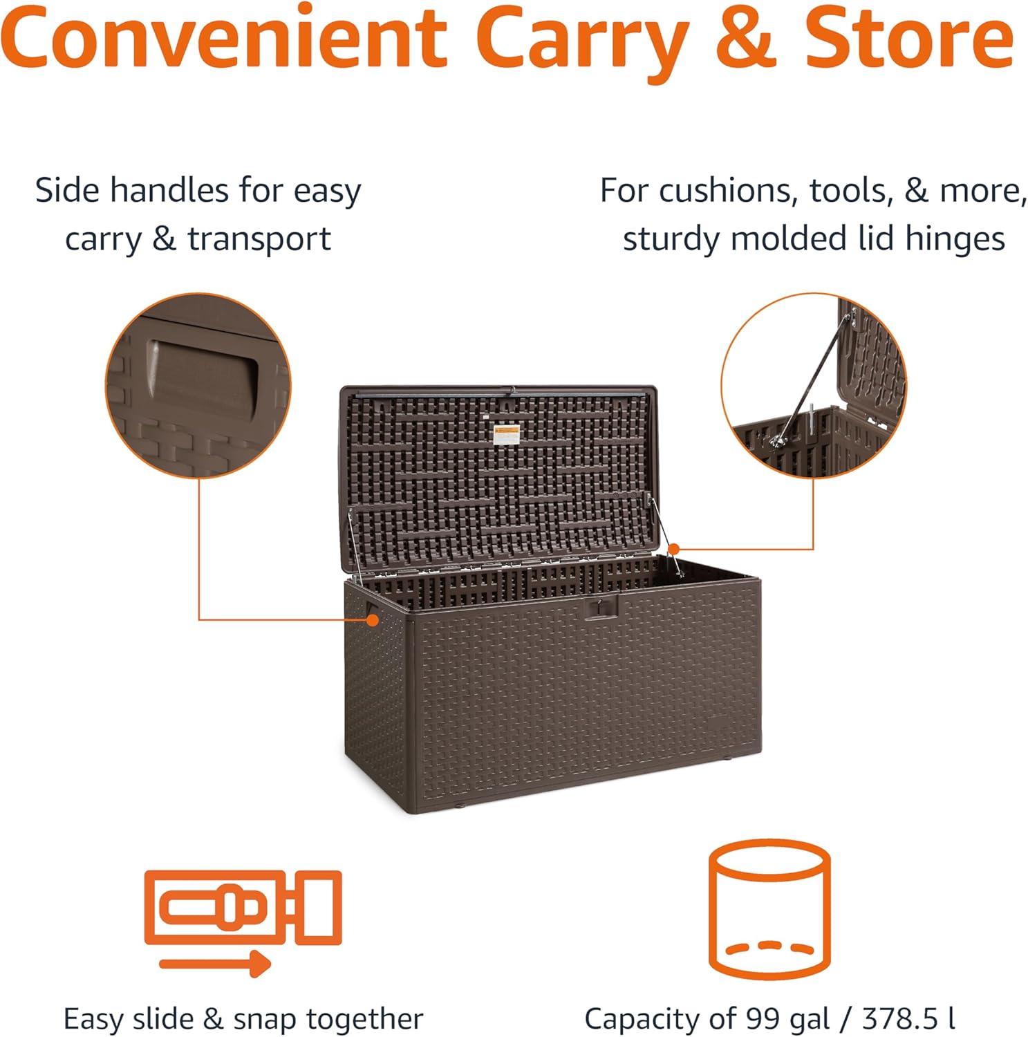 Our ‍Honest Review: Amazon ‌Basics 99-Gallon Outdoor Deck⁤ Box