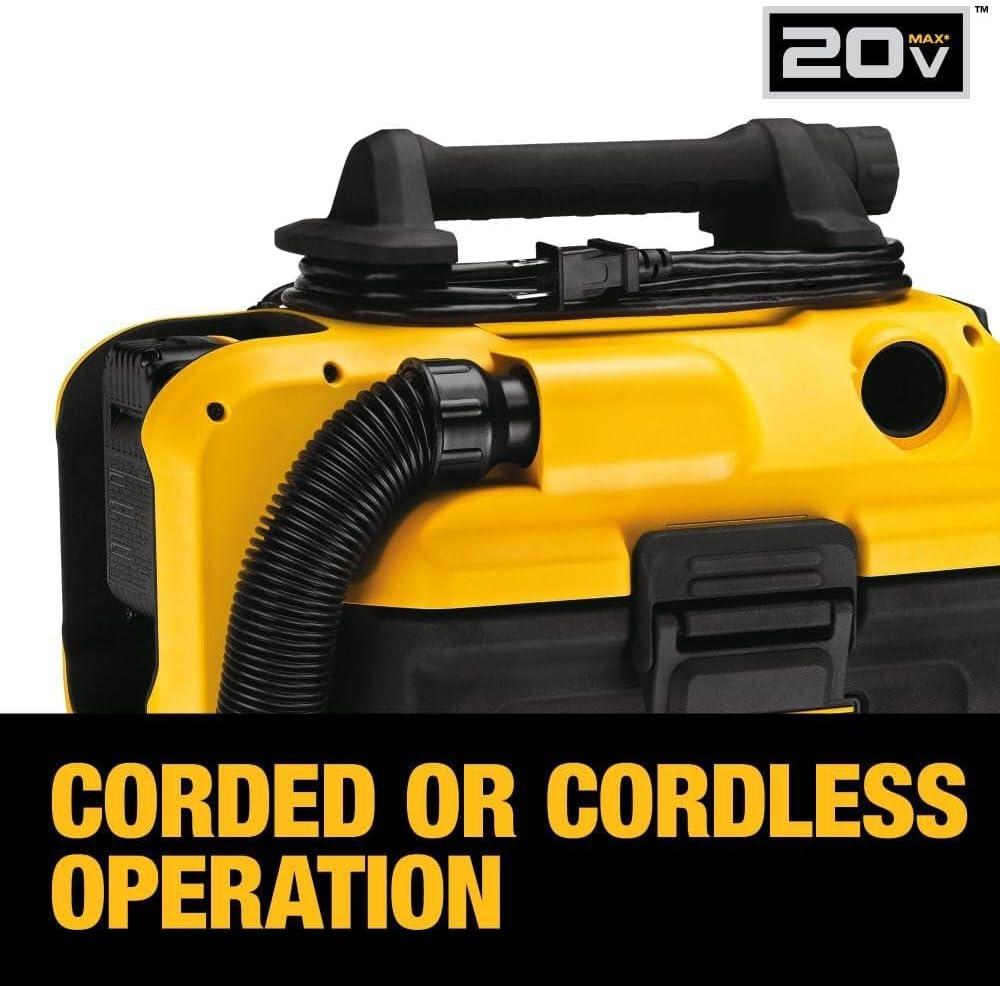 Our Take on the DEWALT 20V MAX Wet-Dry⁣ Vacuum: cordless & corded ⁣Flexibility
