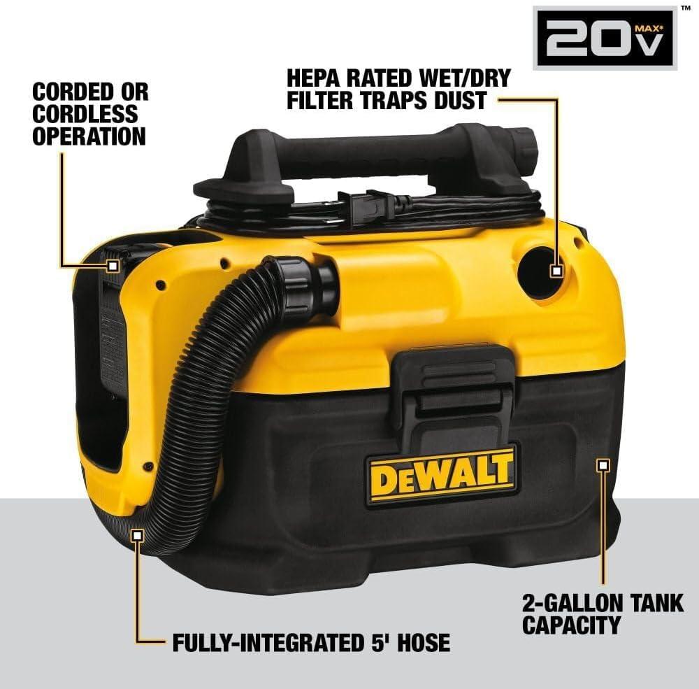 Our Take on the DEWALT 20V MAX Wet-Dry Vacuum: Cordless & Corded Flexibility