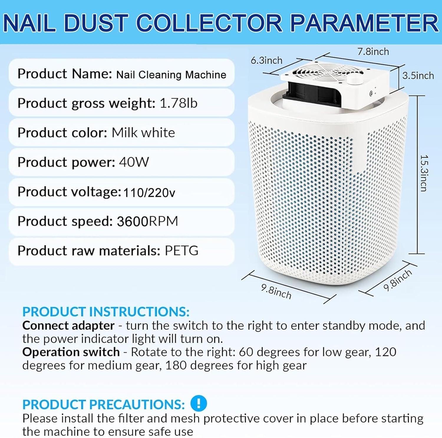 Why We Love the 40W Nail Dust Collector:‍ Powerful, Quiet, ​and Easy