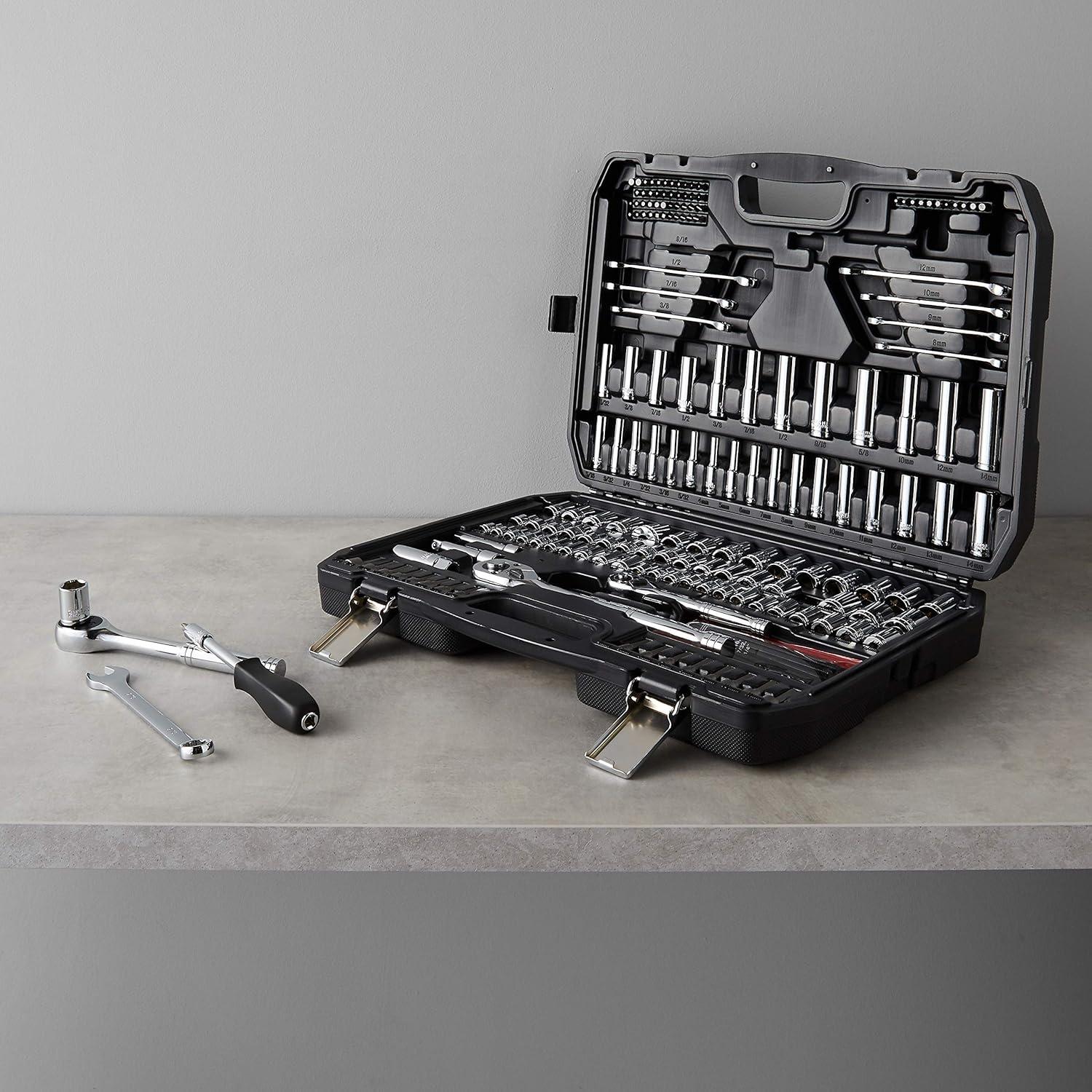 Our Honest Review of the Amazon Basics⁣ 201-Piece Socket Tool Set