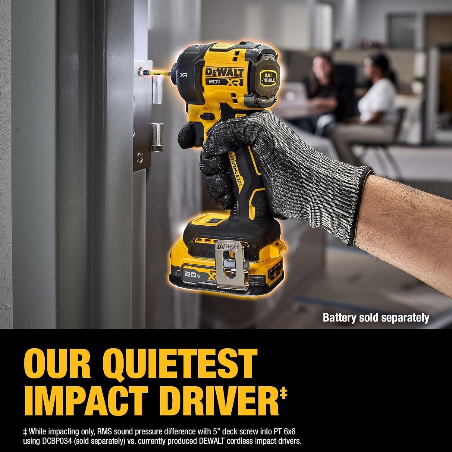 Our Review of the DEWALT 20V MAX XR Quiet⁣ hydraulic Impact Driver