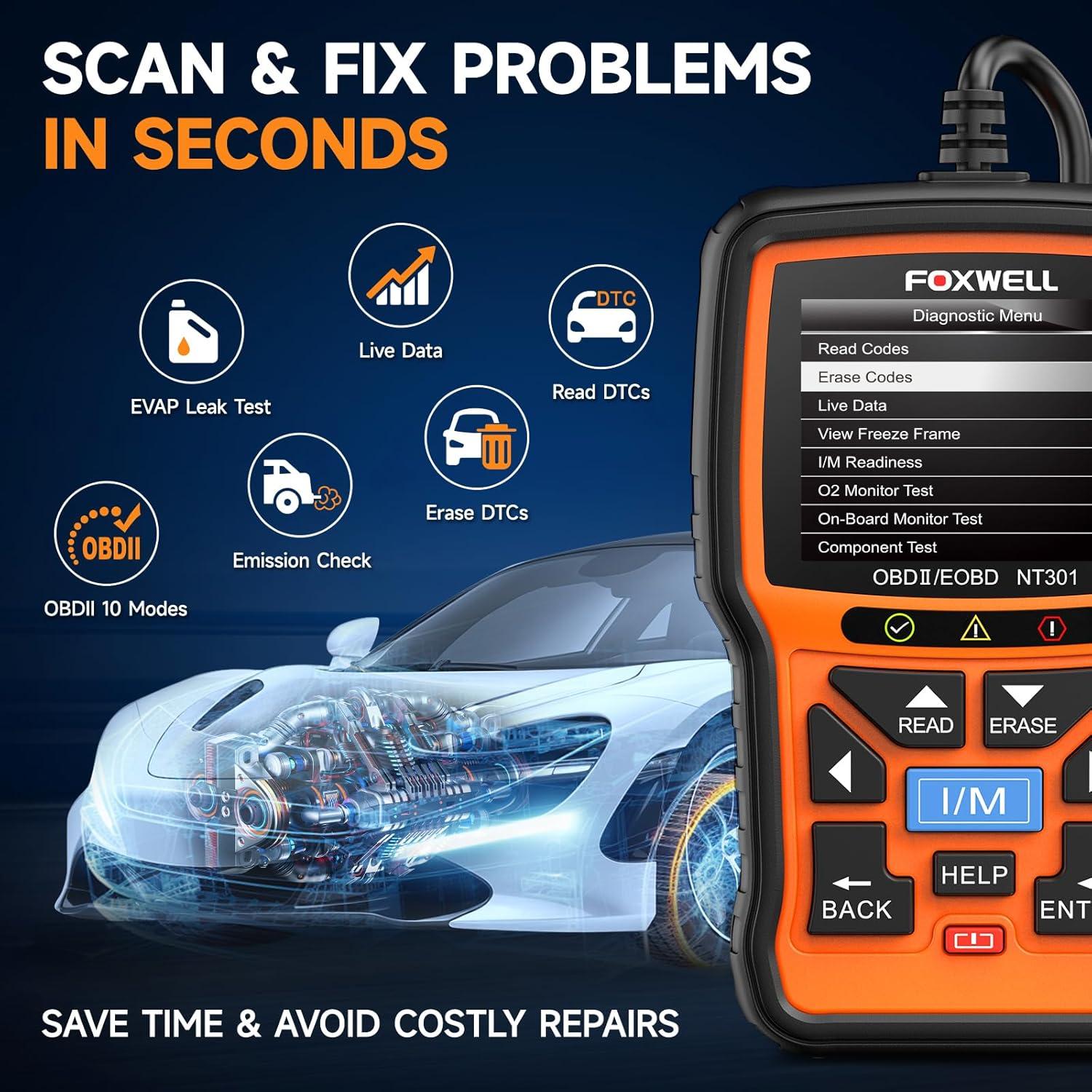 Our Friendly Review: FOXWELL NT301 OBD2 Scanner Features & Use 6 Our Friendly Review: FOXWELL NT301 OBD2 Scanner Features & Use