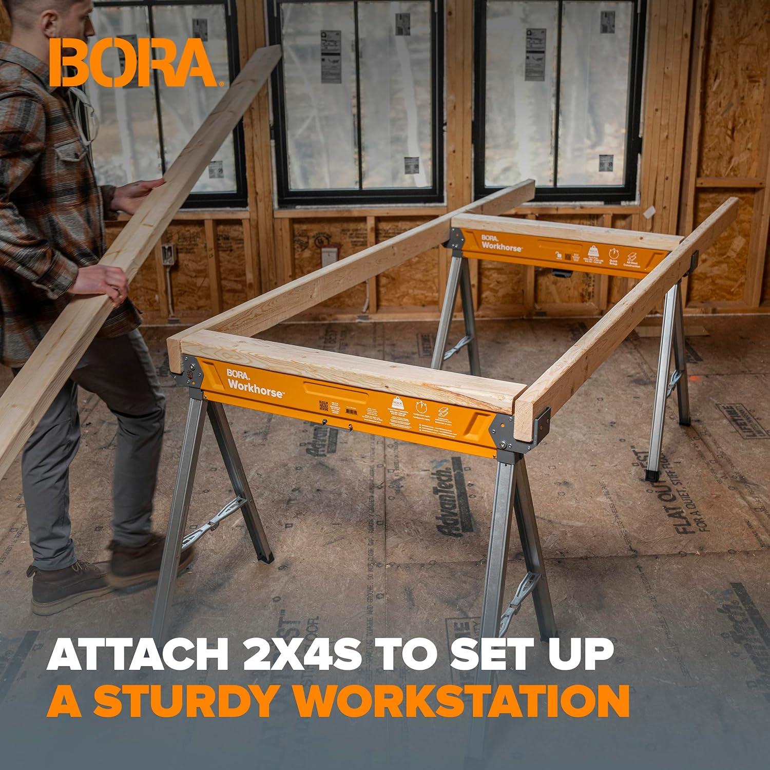 Why We Love the BORA Workhorse Sawhorses: Durable, portable,⁤ and Strong