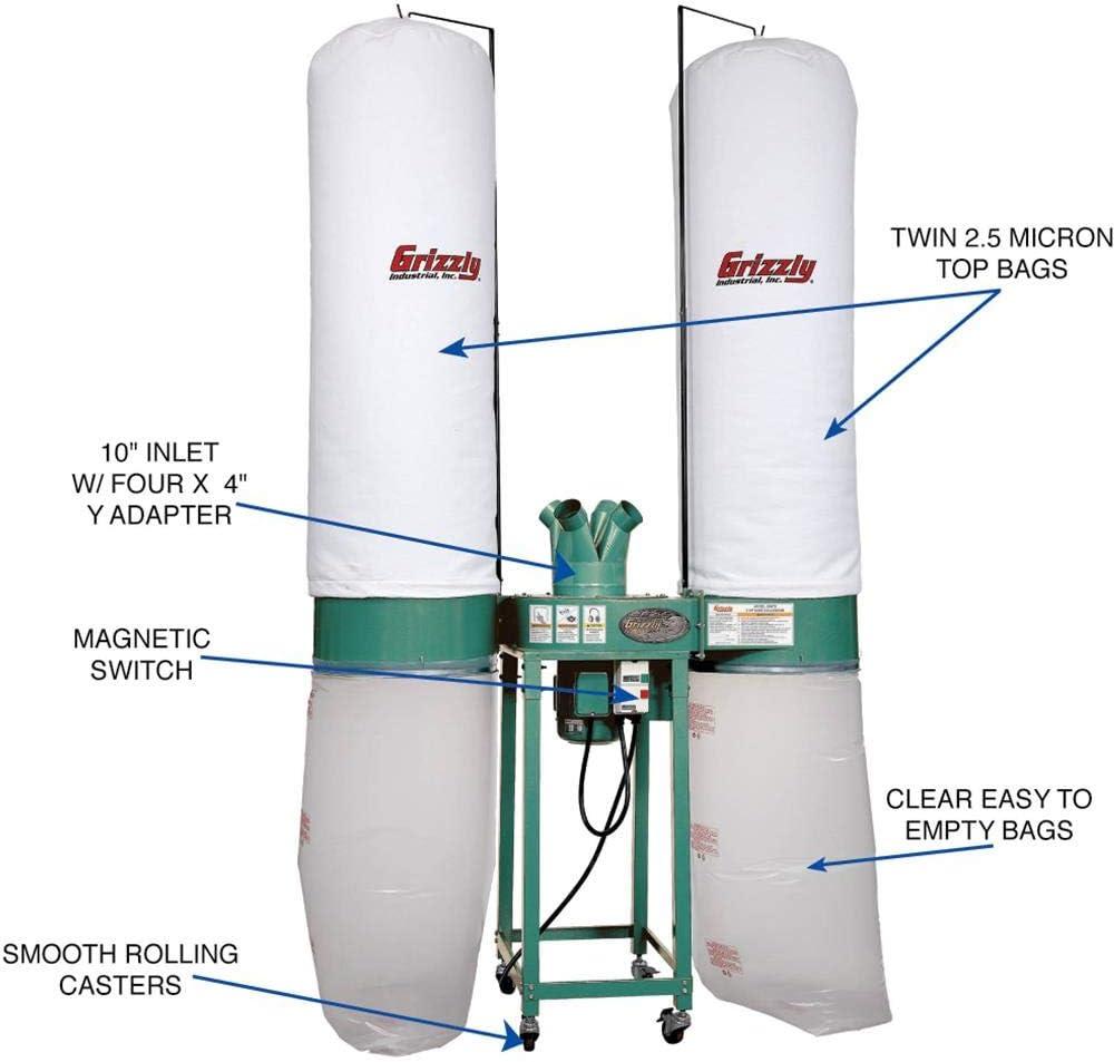 Our Honest Take on the Grizzly G0672-5 HP Industrial Dust Collector 2 Our Honest Take on the Grizzly G0672-5 HP Industrial Dust Collector