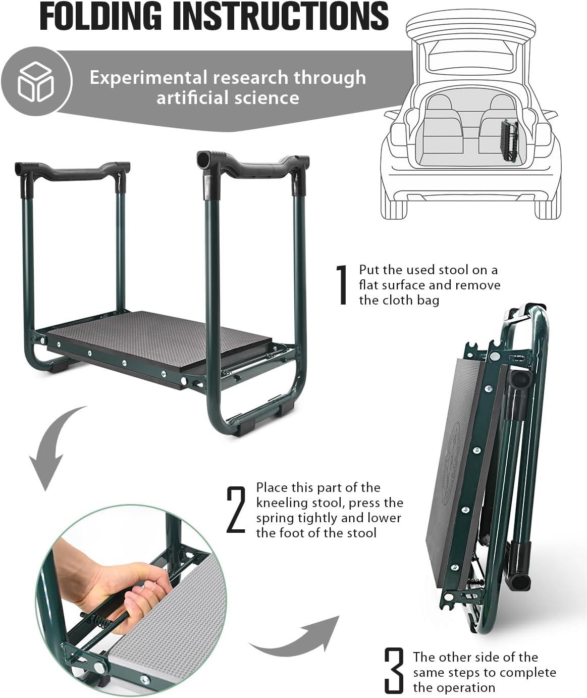 Our Review: Sturdy Garden Kneeler & Seat with Large Tool Bags