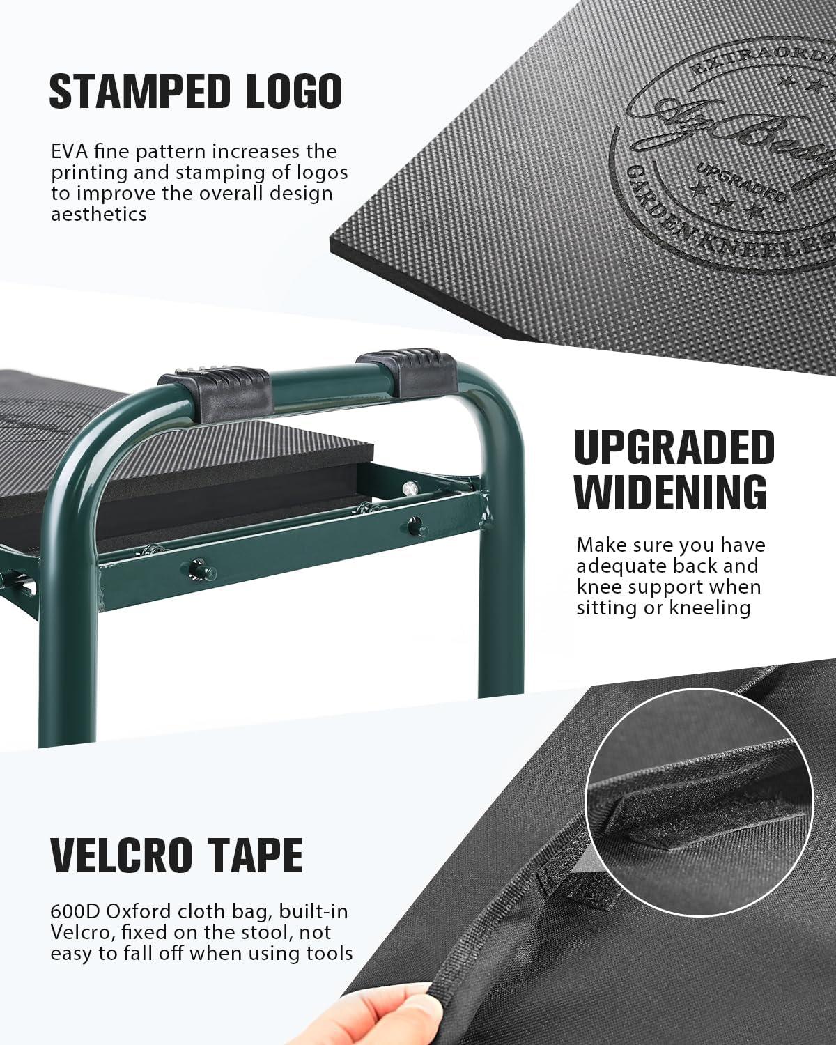 Our Review: Sturdy‍ Garden ⁢Kneeler & Seat with Large Tool Bags