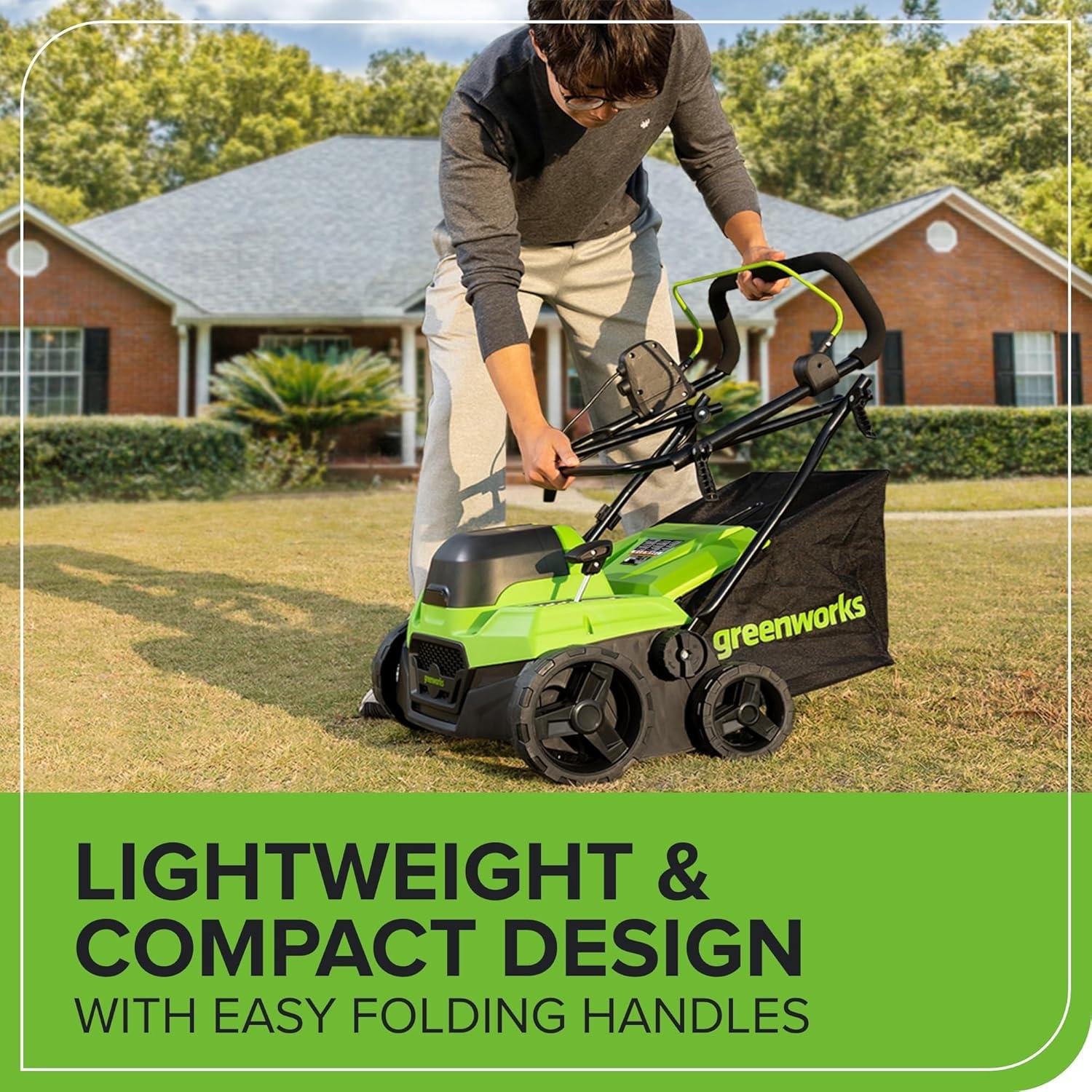Why We Love the Greenworks 40V 15" Dethatcher/Scarifier 6 Why We Love the Greenworks 40V 15