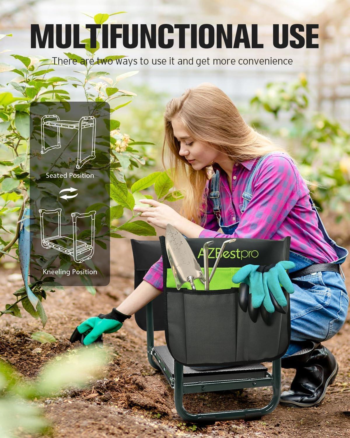 Our Review: Sturdy Garden​ Kneeler & Seat with Large Tool Bags