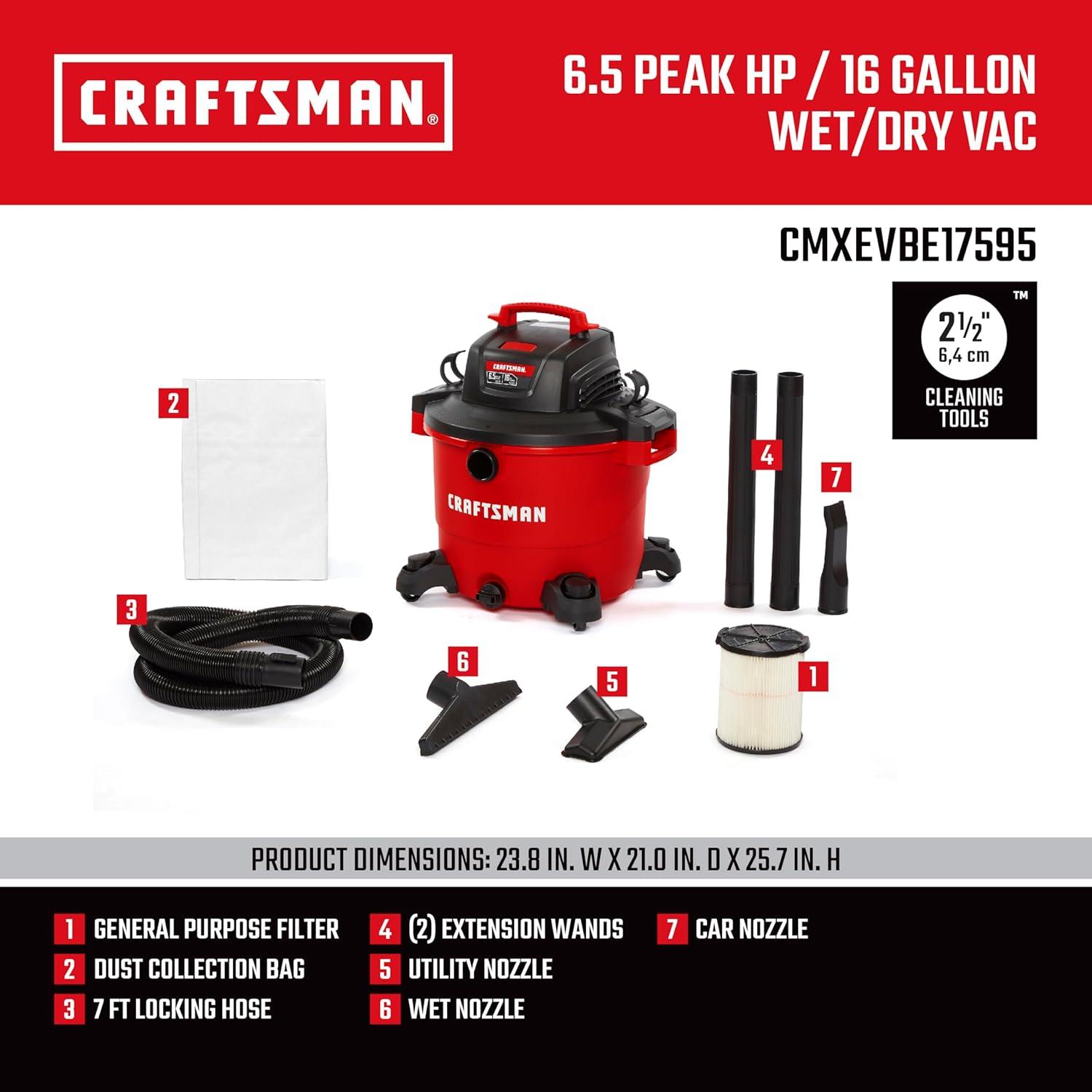 Why We ⁤Recommend the CRAFTSMAN 16 Gallon Wet ⁢Dry Vac