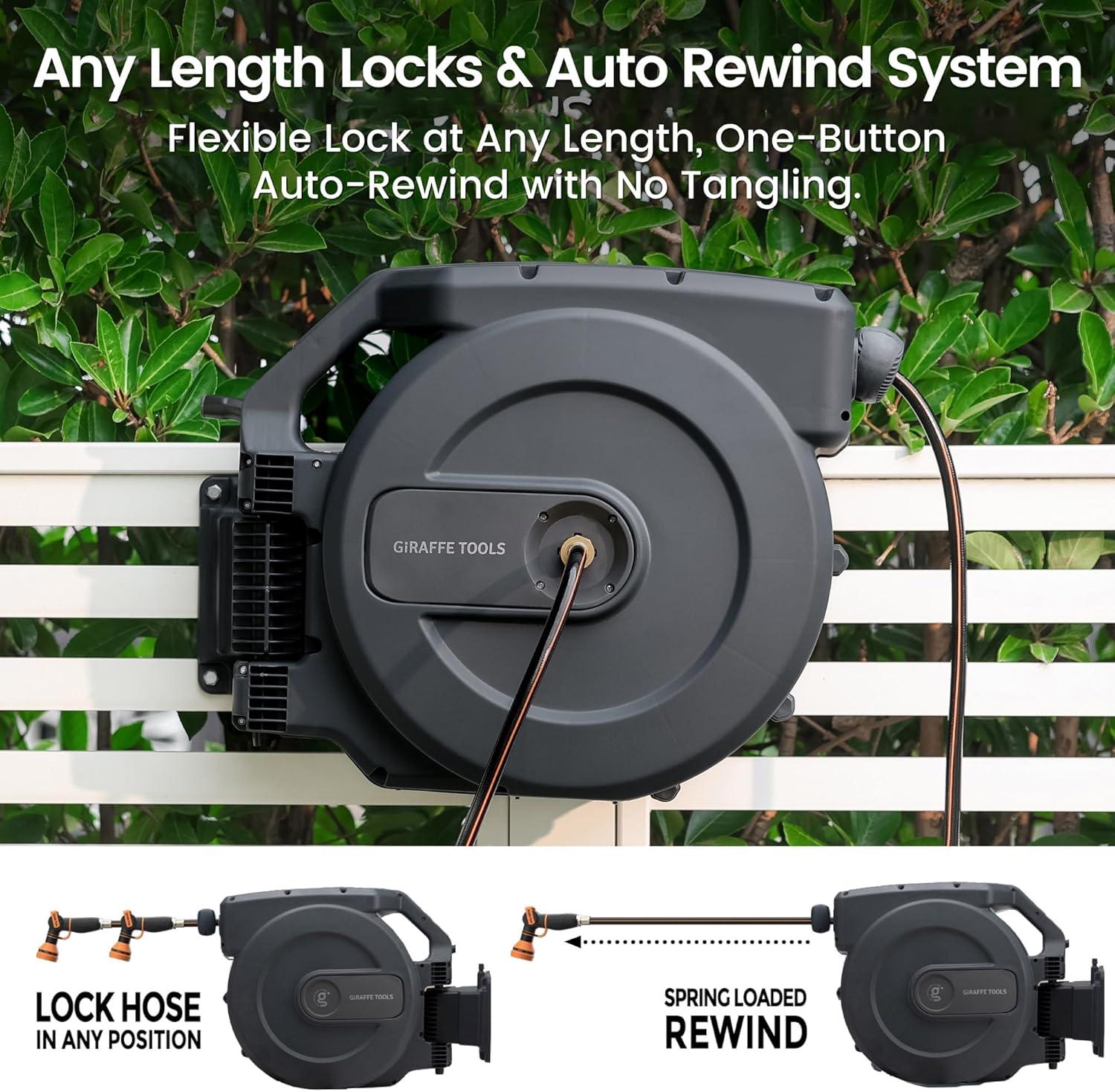 Our Take on the Giraffe Tools Retractable Garden Hose Reel: Pros & Cons 7 Our Take on the Giraffe Tools Retractable Garden Hose Reel: Pros & Cons