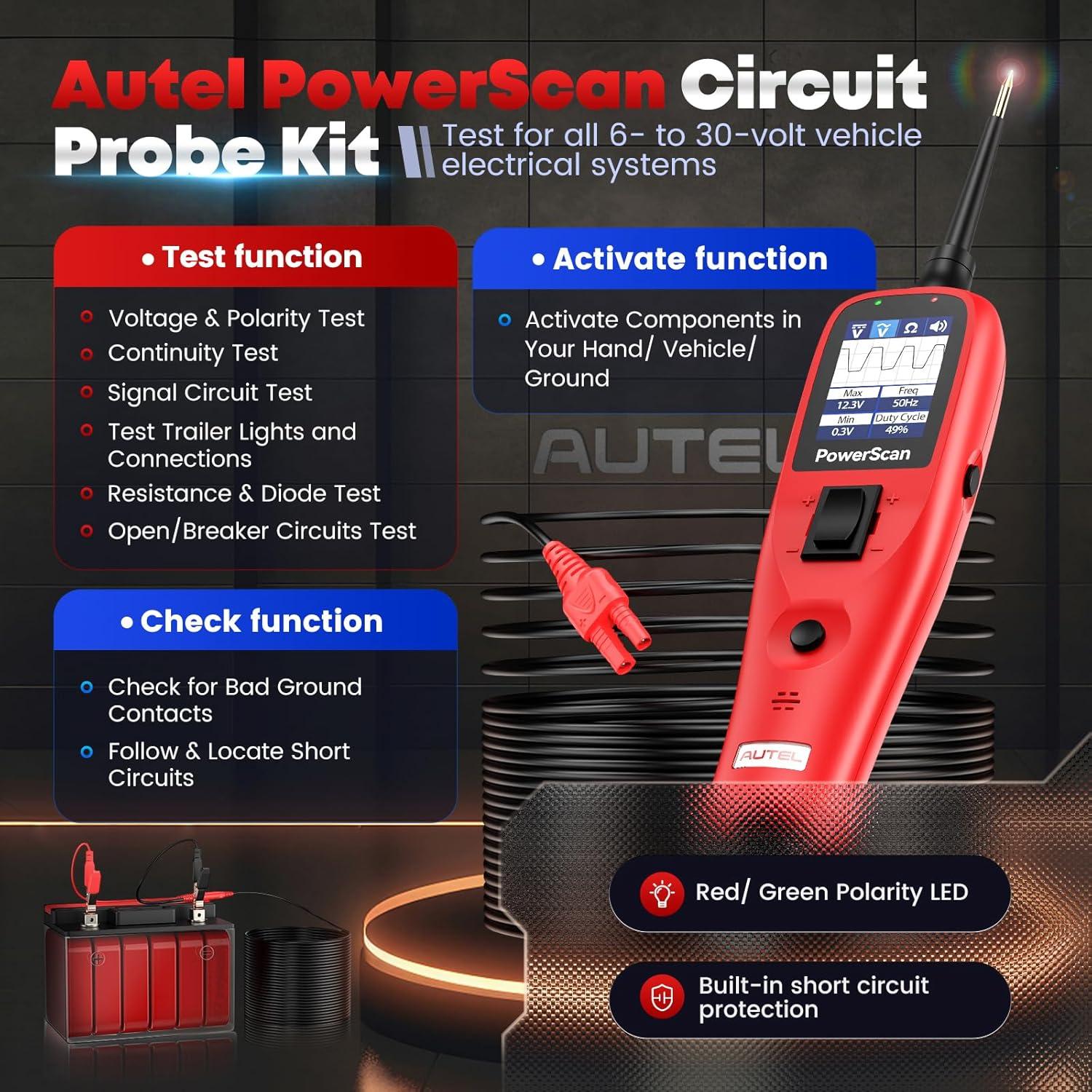 Why​ We Love the Autel PowerScan: Ultimate Car Circuit Tester ​Review