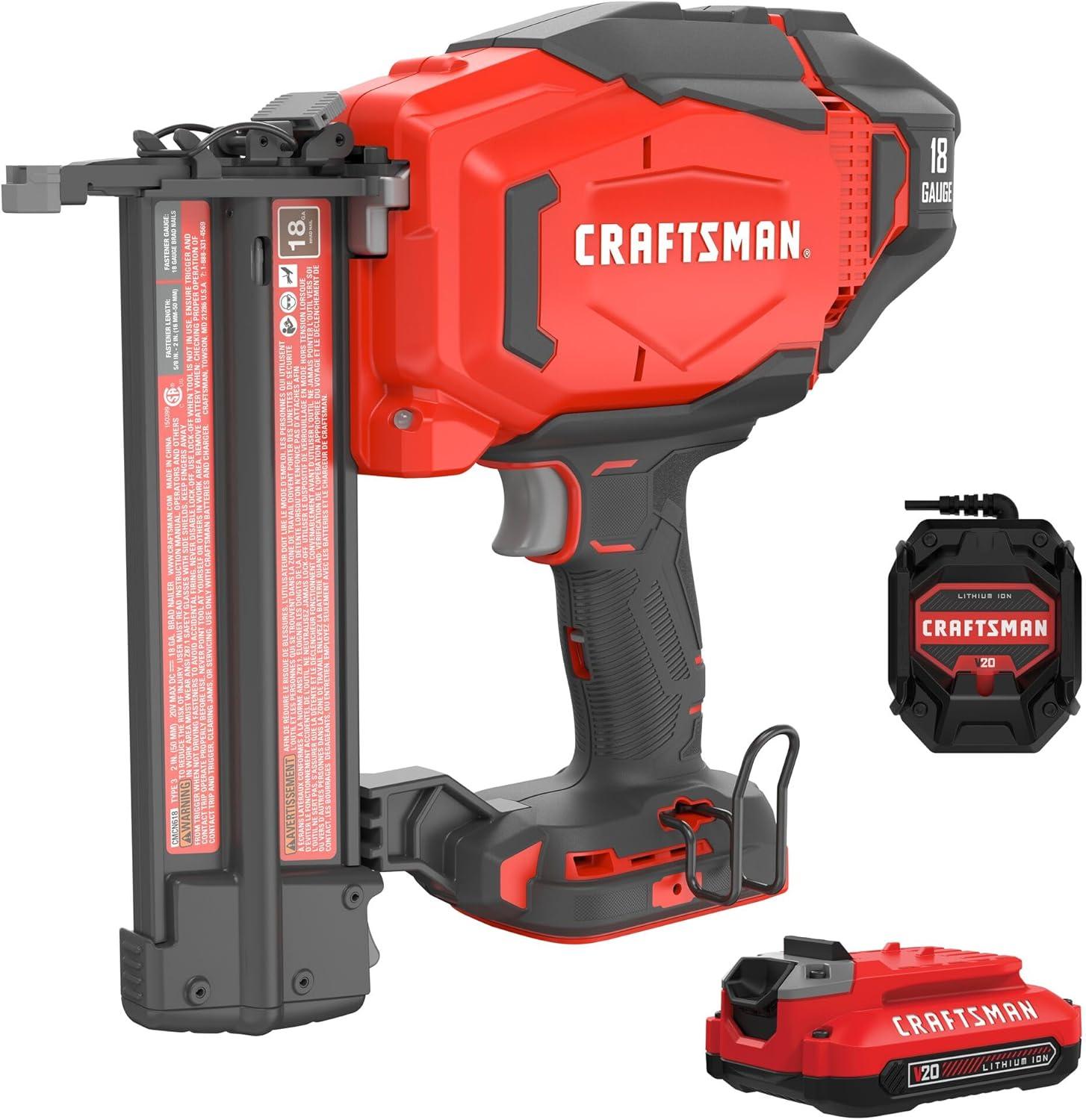 Top CRAFTSMAN V20 Cordless Brad Nailers for Your Next Project