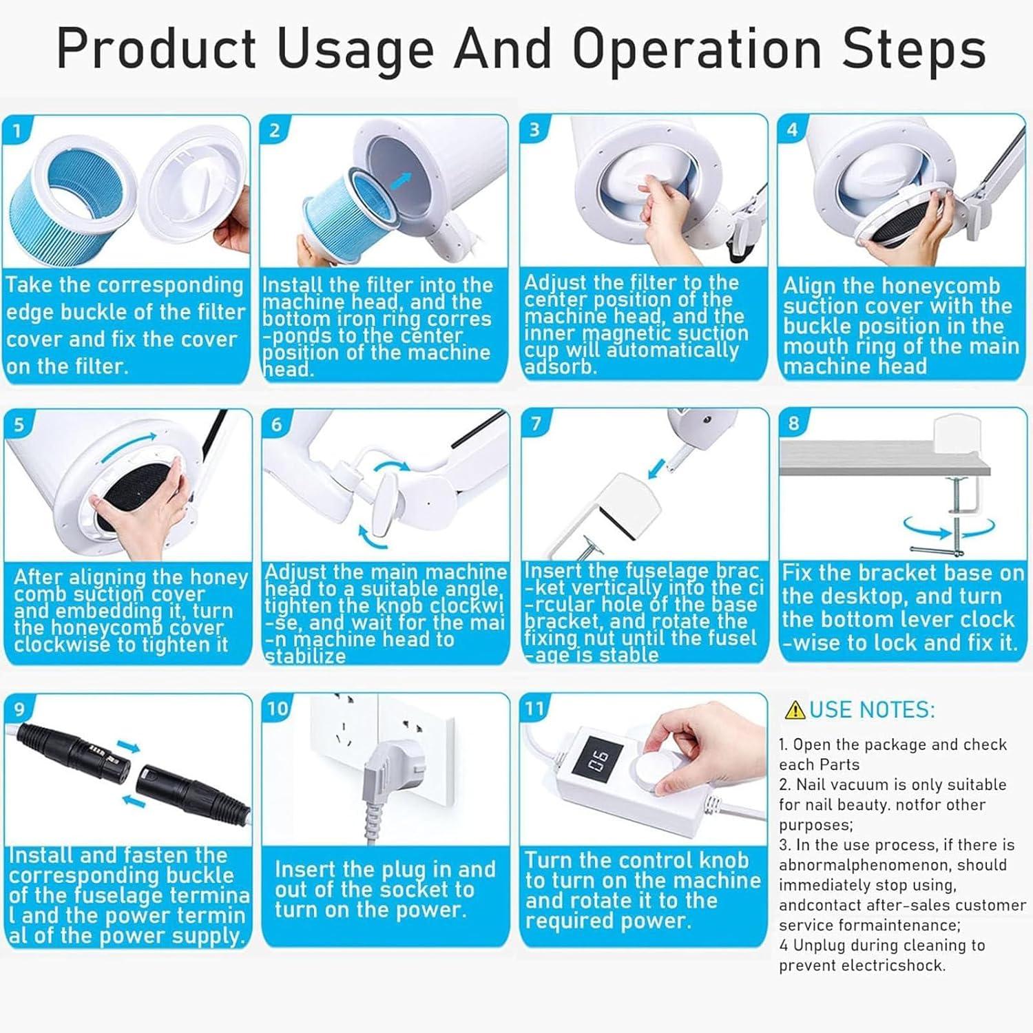 Our Review of the Powerful 80W⁢ Nail Dust⁢ Collector with LED Light