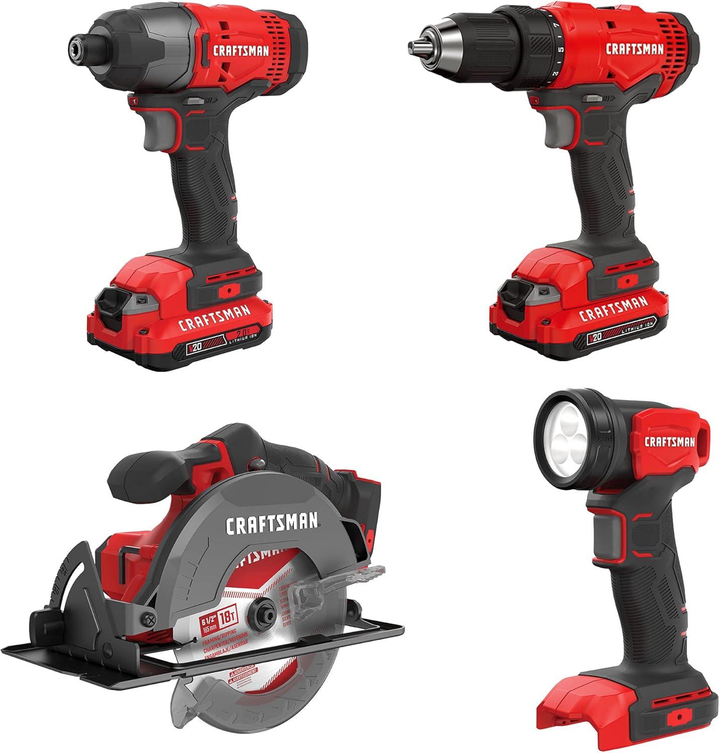Top CRAFTSMAN V20 Cordless Tool Combos for Every diyer