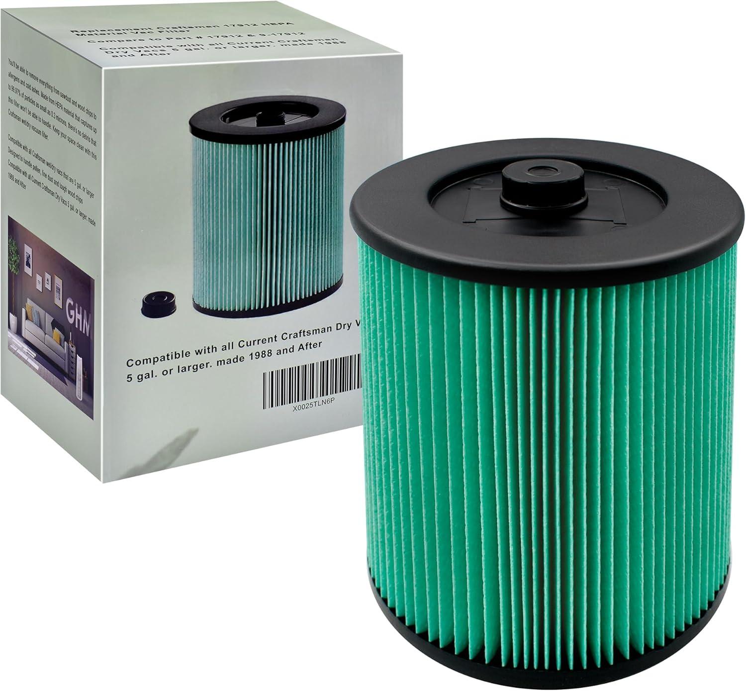 Top 5 Vacuum Cartridge Filters for Craftsman & Ridgid Vacs