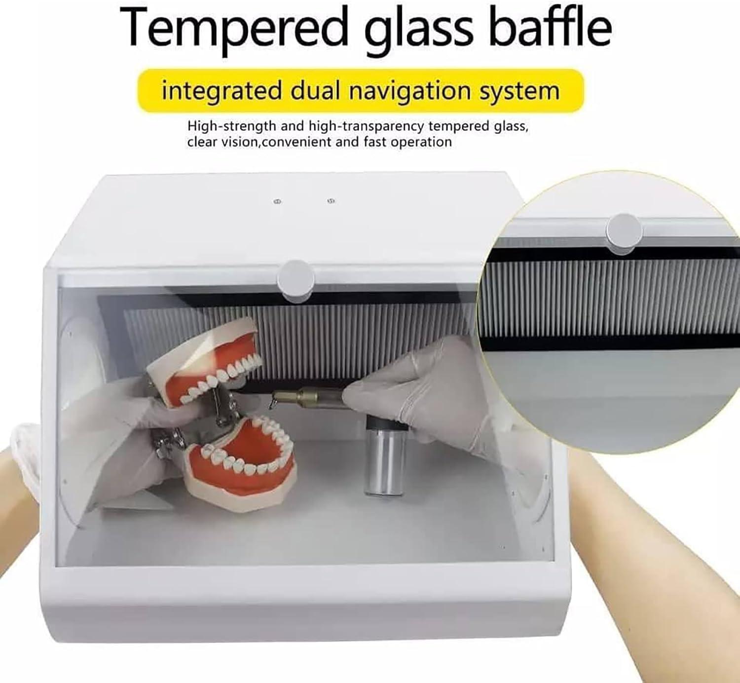 Our Review of the Dental Dust Collector Box with Dual Exhaust & LEDs 5 Our review of the Dental Dust Collector Box with dual Exhaust & LEDs