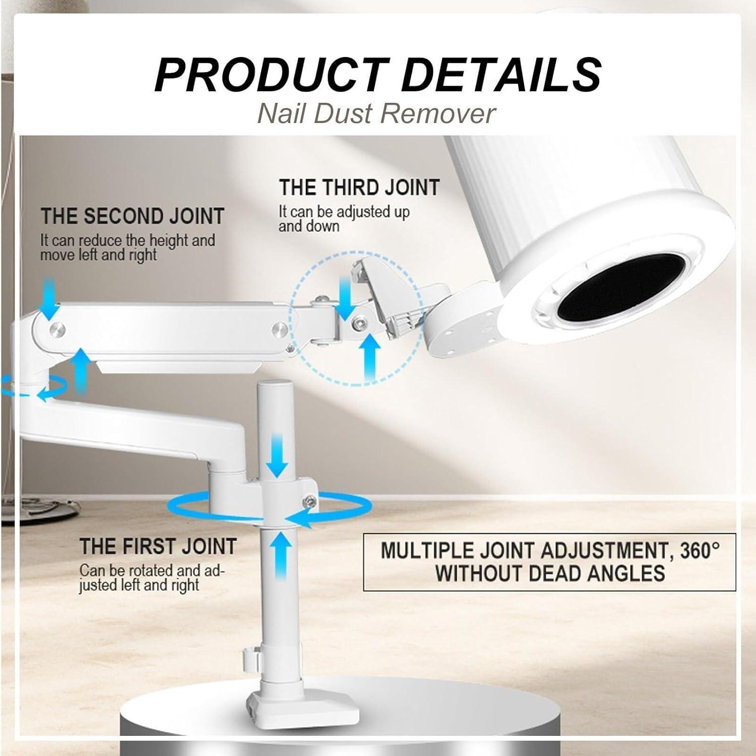 Our Honest Review of the Dust Collector ⁢Nail tech with 360°⁣ Rotating Arm