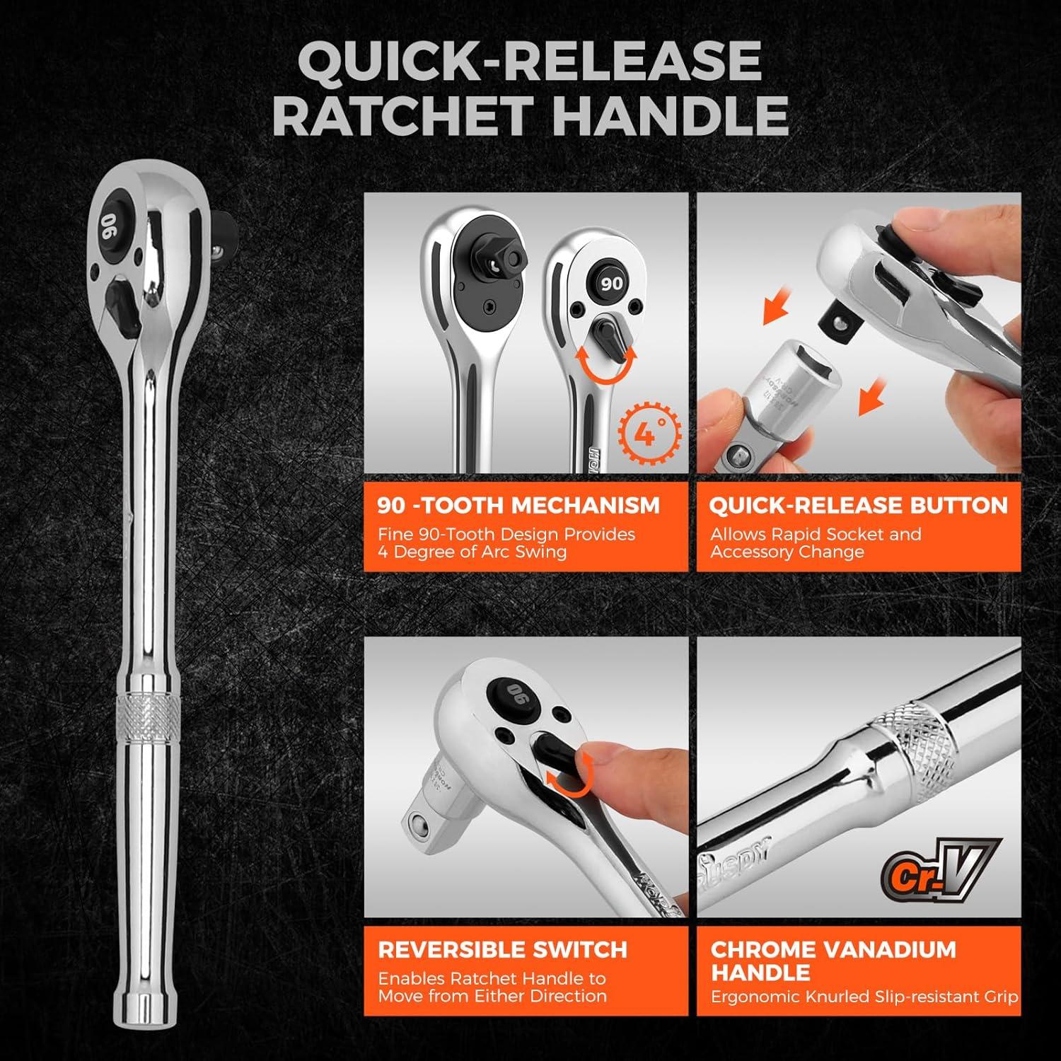 Top 3 HORUSDY Ratchet Handles for Every Mechanic's Toolbox