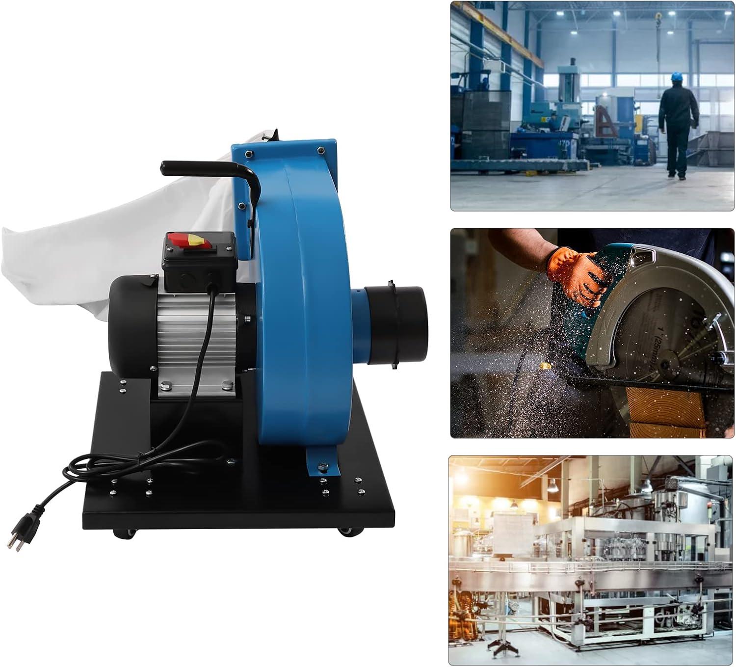 Our Review: 1HP Dust Collector with 550 CFM and easy‍ Mobility