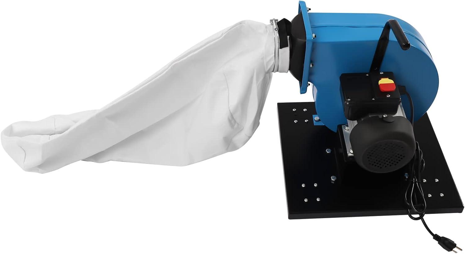 Our Review: 1HP Dust Collector with 550 CFM and Easy Mobility