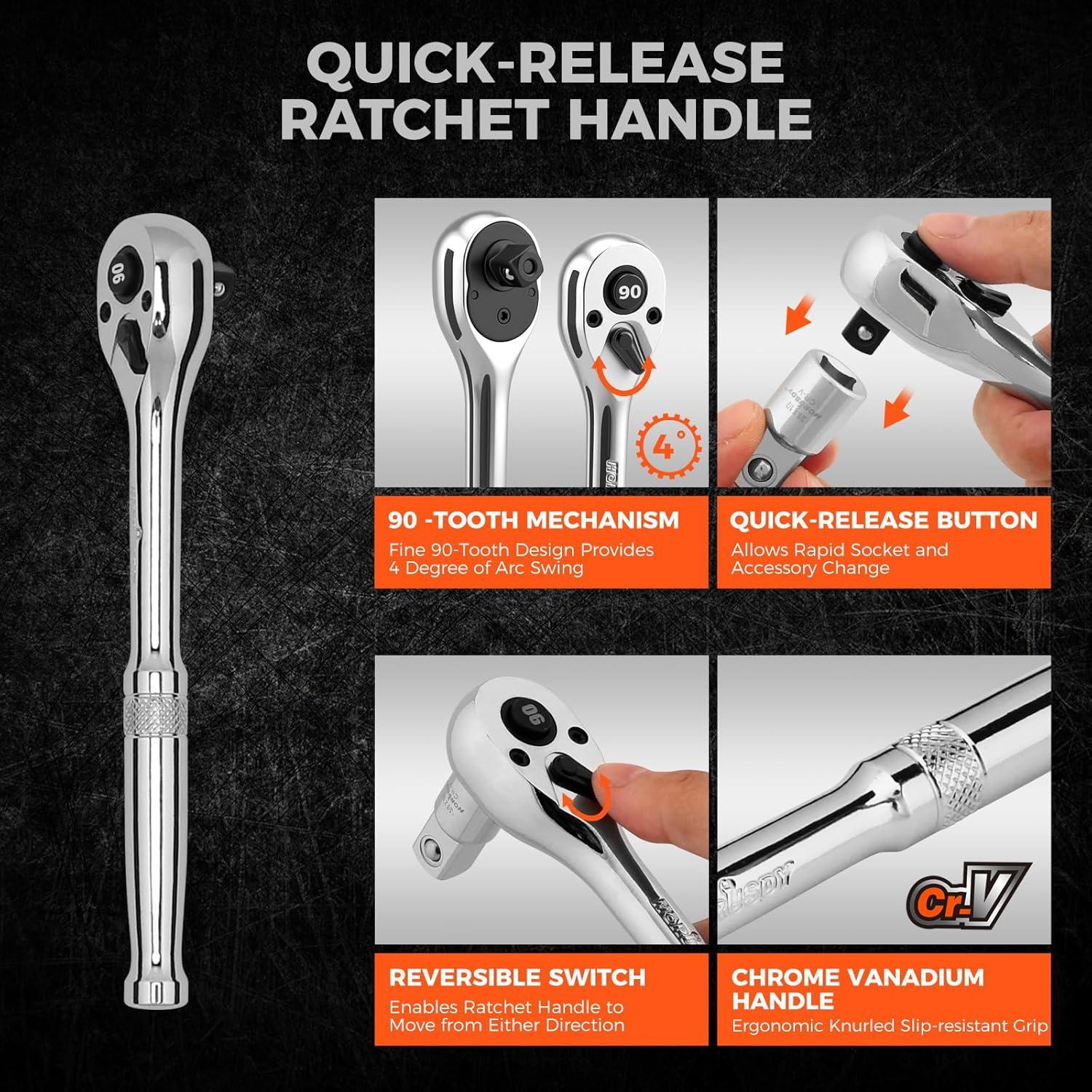 top 3 HORUSDY Ratchet Handles for Every Mechanic's⁣ Toolbox